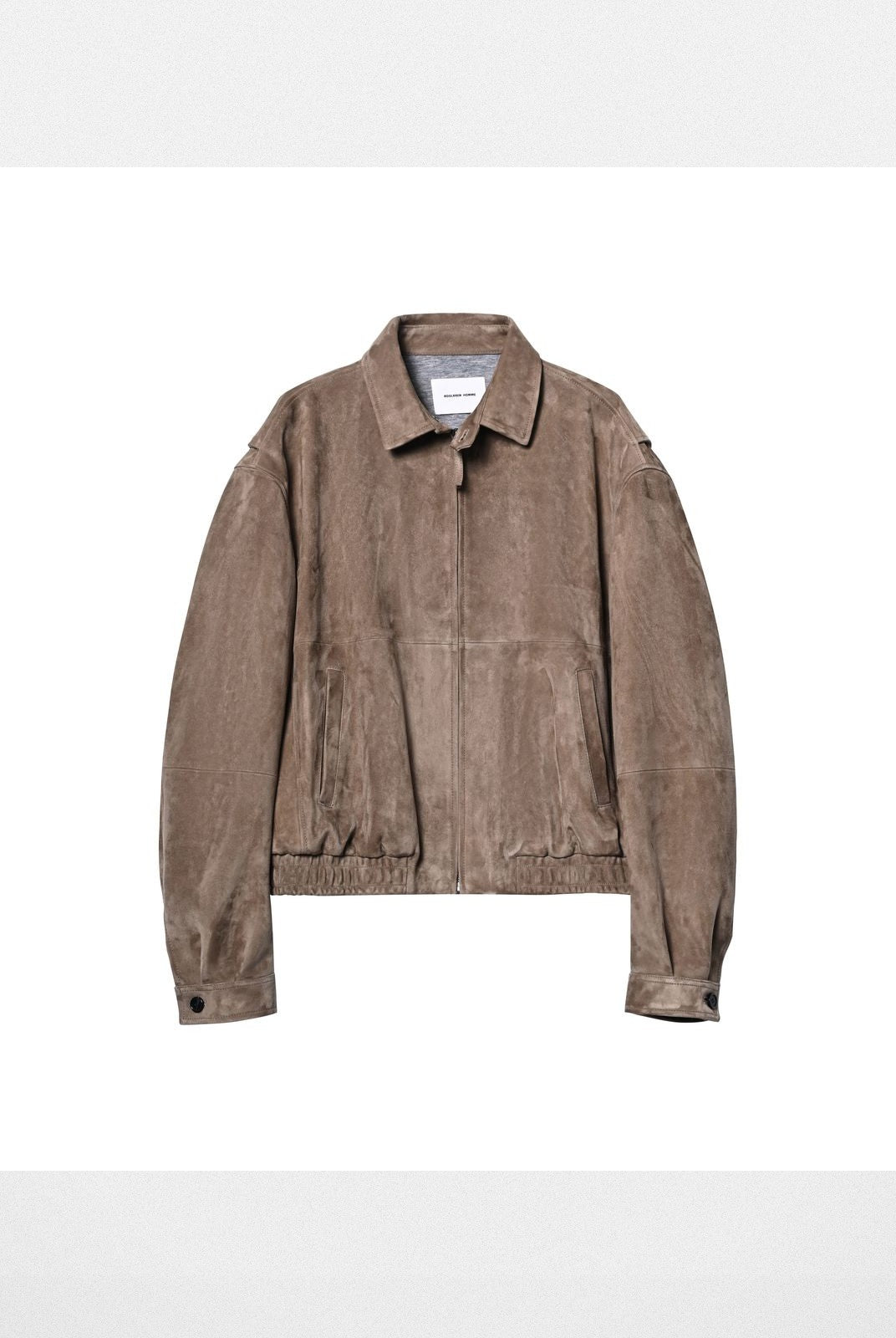 Roolrren Homme Wool Lined Ethiopian Sheepskin Jacket in Beige