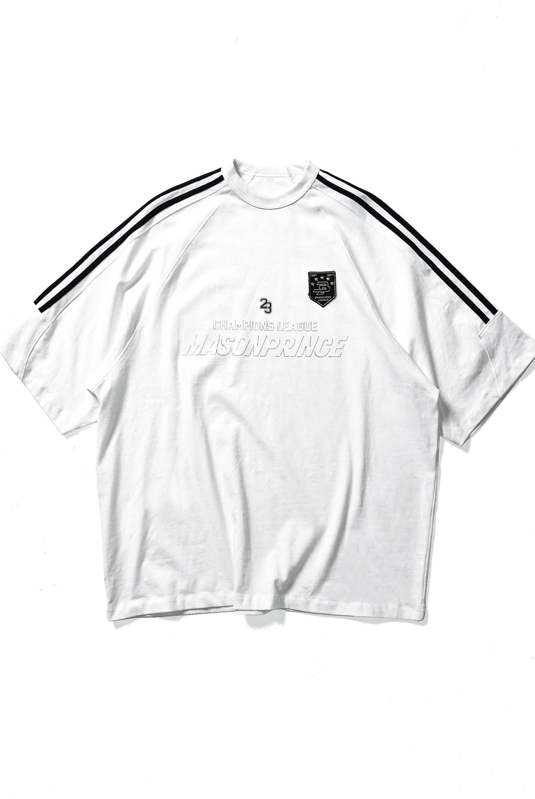 MasonPrince Oversized Raglan Football Tee in White