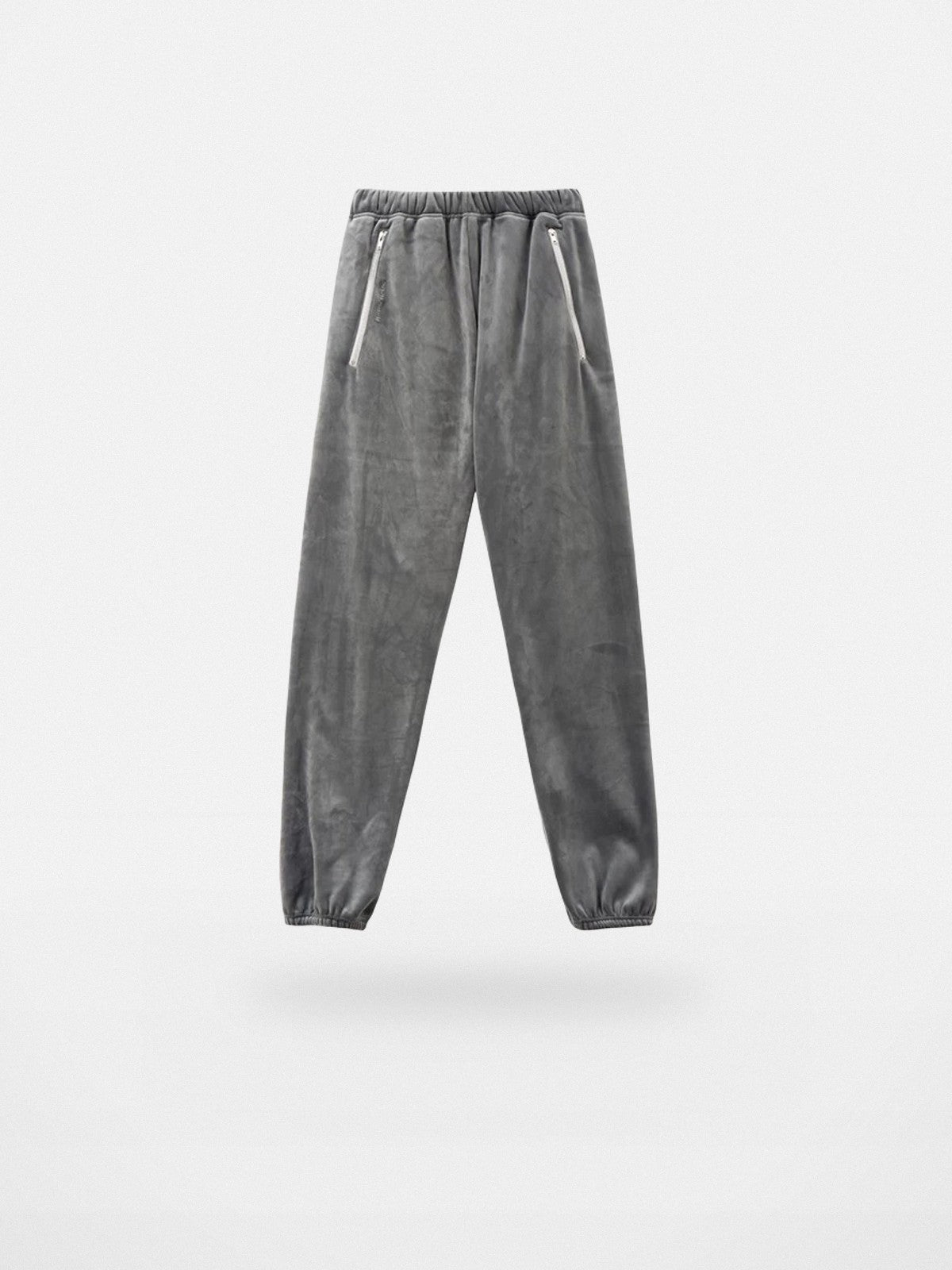 Roolrren Homme Heavyweight Silver Fox Fleece Joggers in Gray