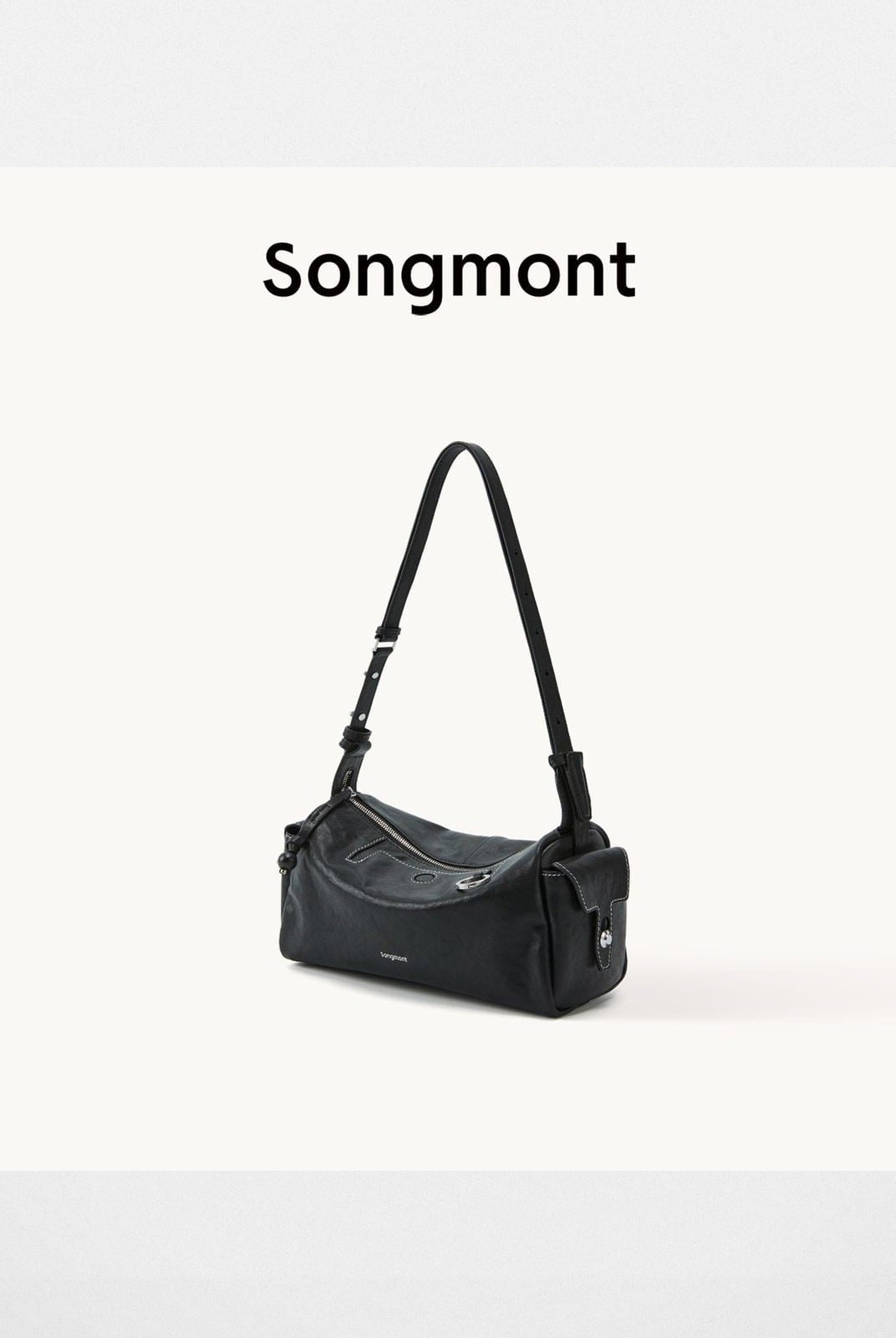 Songmont Mini Leather Camera Bag in Black
