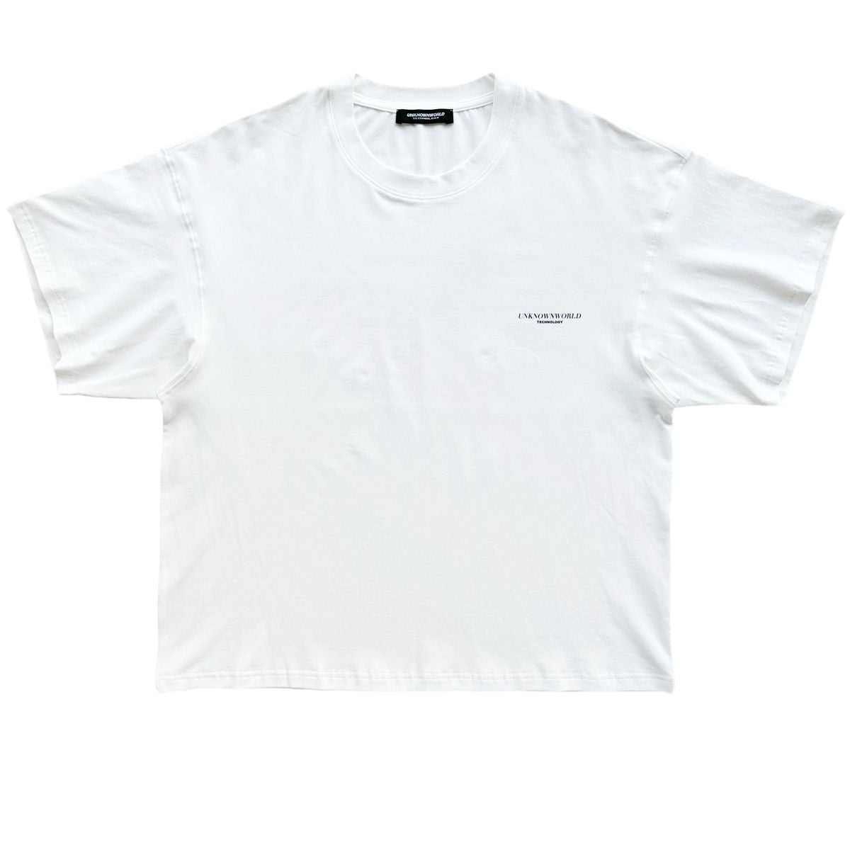 UNKNOWNWORLD Small Logo Cotton T Shirt in White