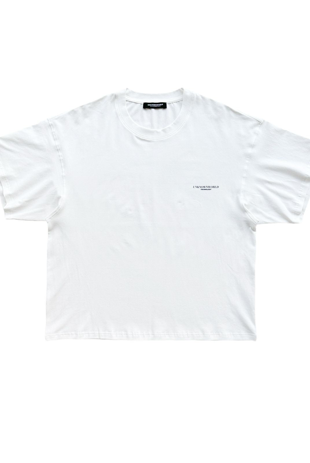 UNKNOWNWORLD Small Logo Cotton T Shirt in White