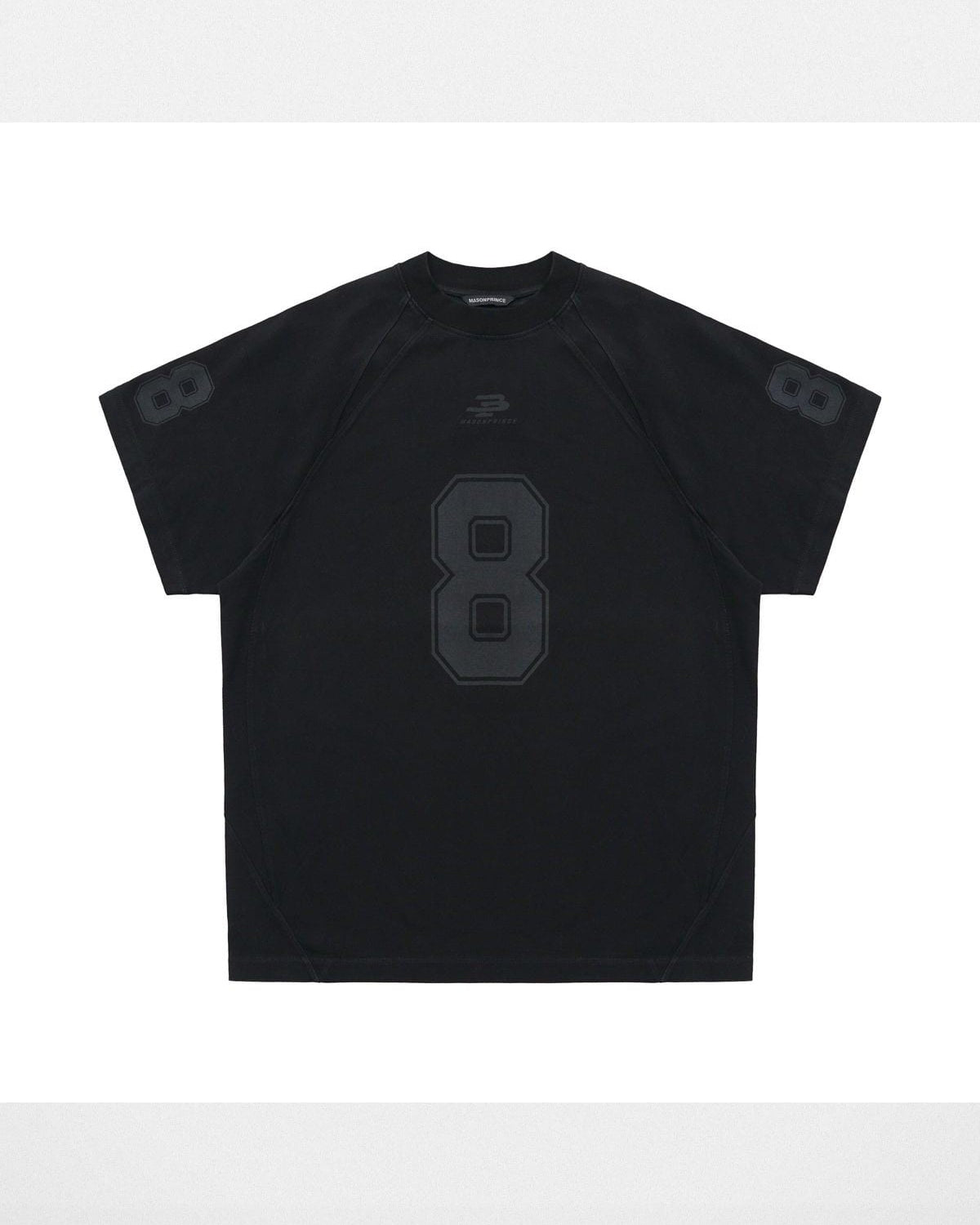MasonPrince No 8 Combed Cotton Jersey T Shirt in Black