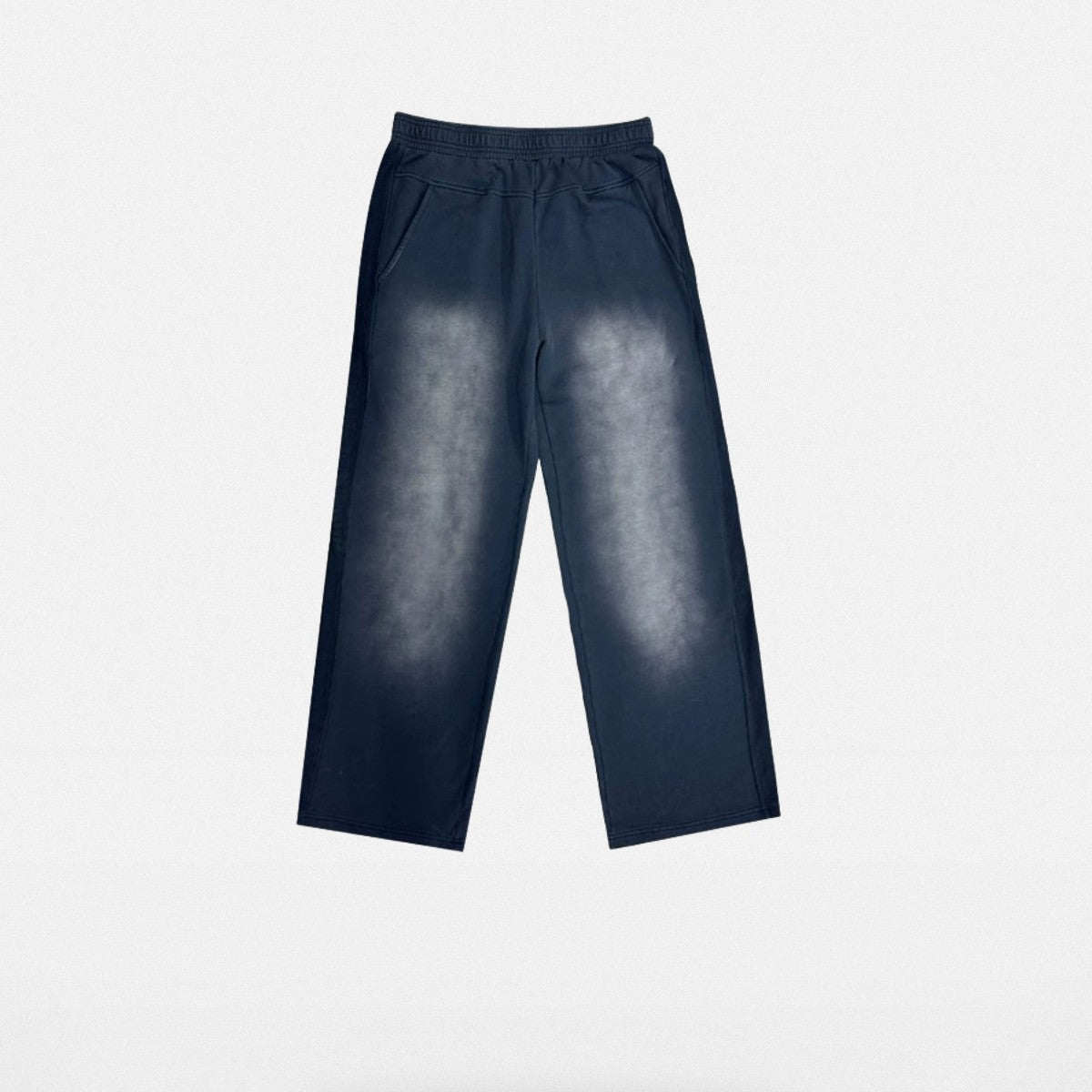 BLINDNOPLAN Washed Gradient Cotton Sweatpants in Black