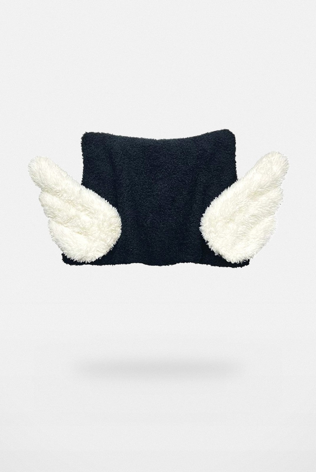 CFIERCE Angel Wings Pointed Knit Beanie in Black