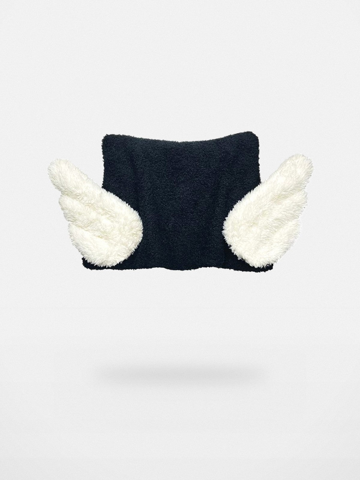 CFIERCE Angel Wings Pointed Knit Beanie in Black