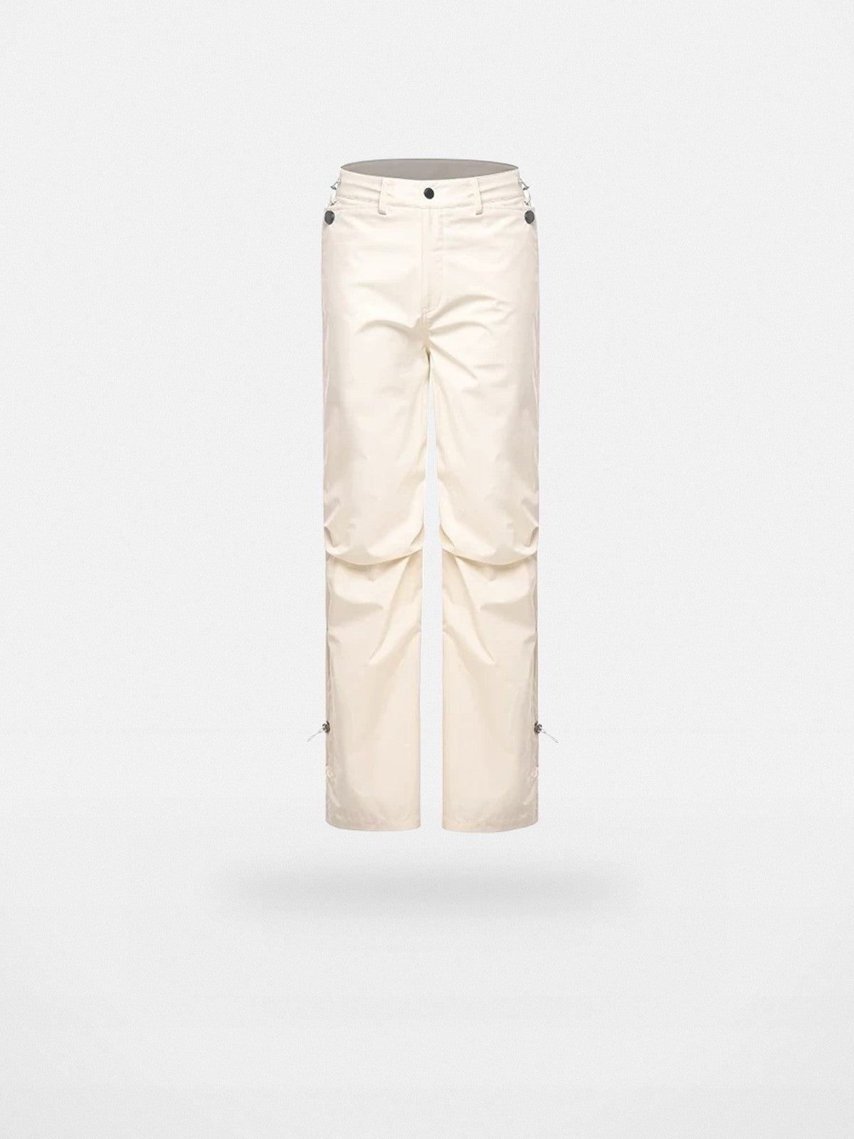 ROOLRREN Homme Waterproof Tech Parachute Pants in Cream