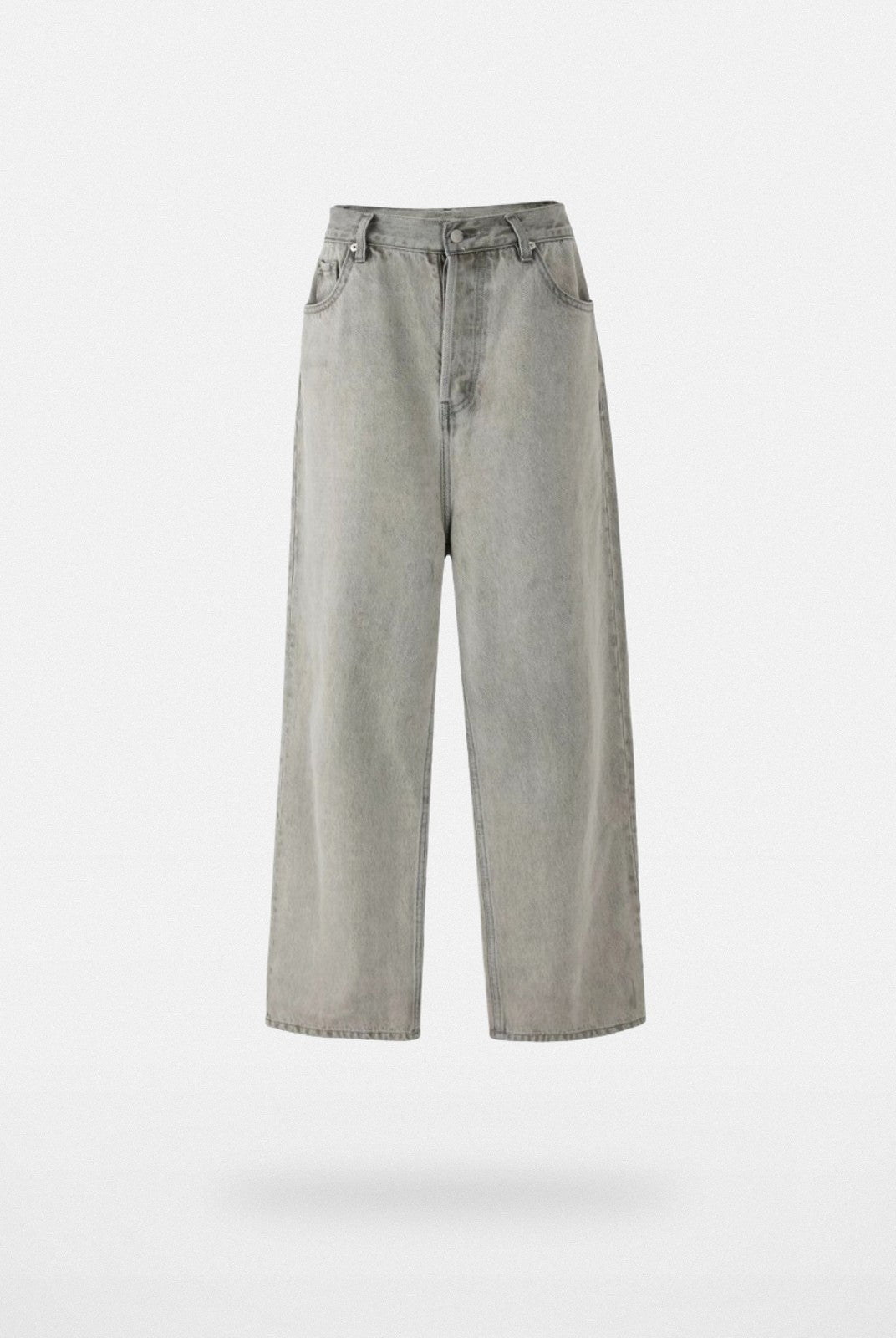 VLABMADE Washed High Rise Dad Jeans in Gray