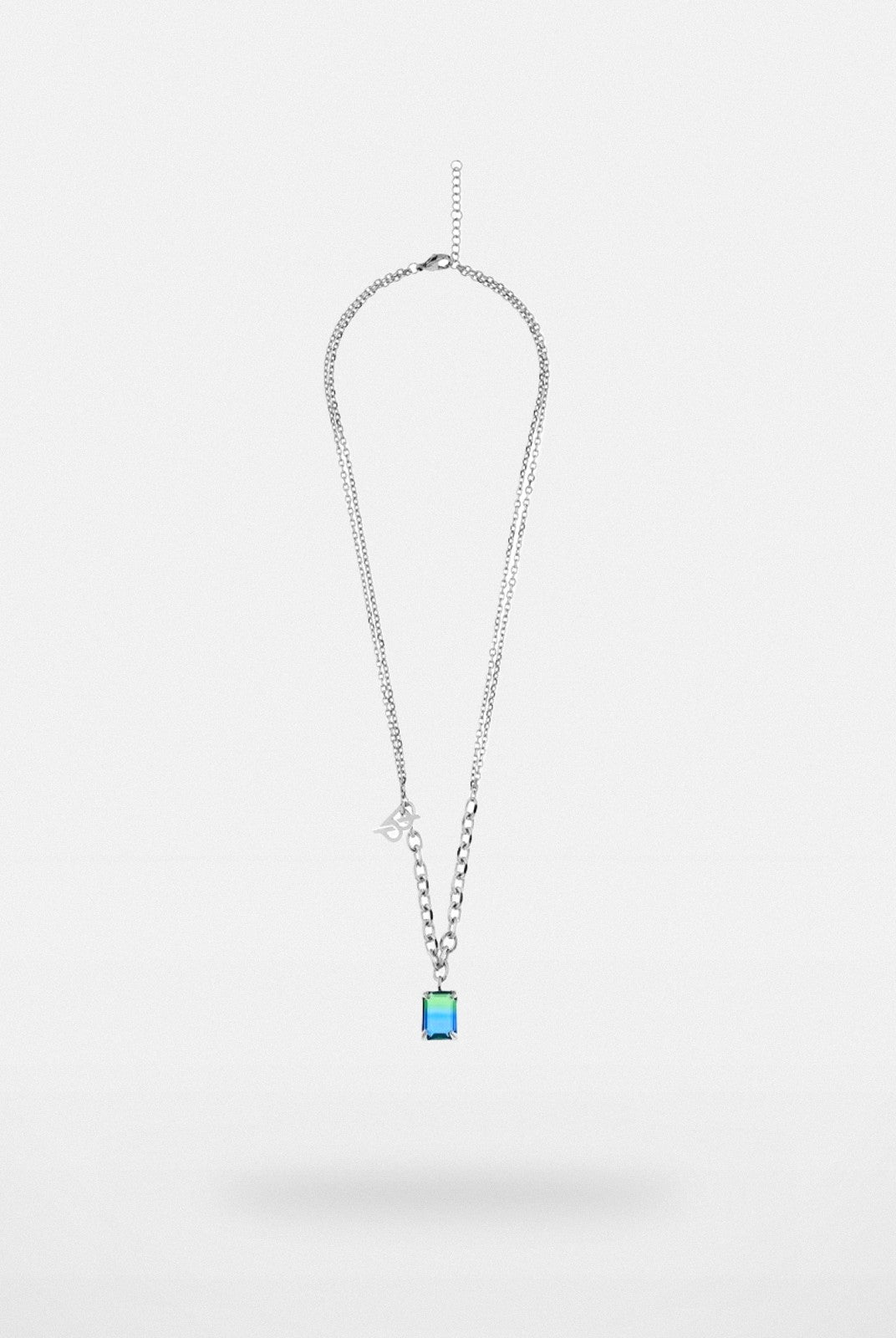 BLACKHEAD Gradient Tourmaline Pendant Necklace in Silver