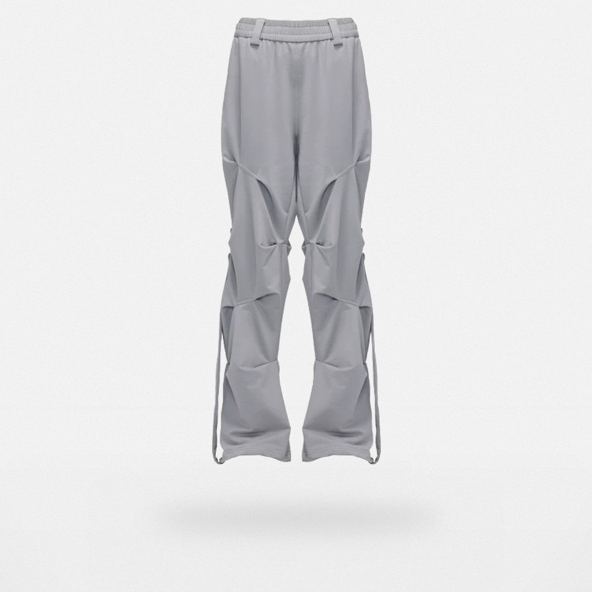 LOSTCTRL Ruched Panel Pants in Gray