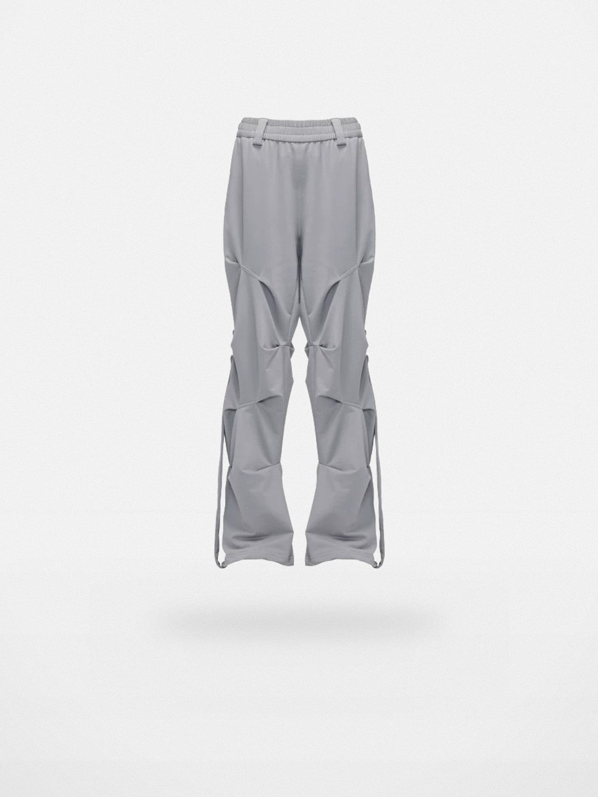 LOSTCTRL Ruched Panel Pants in Gray