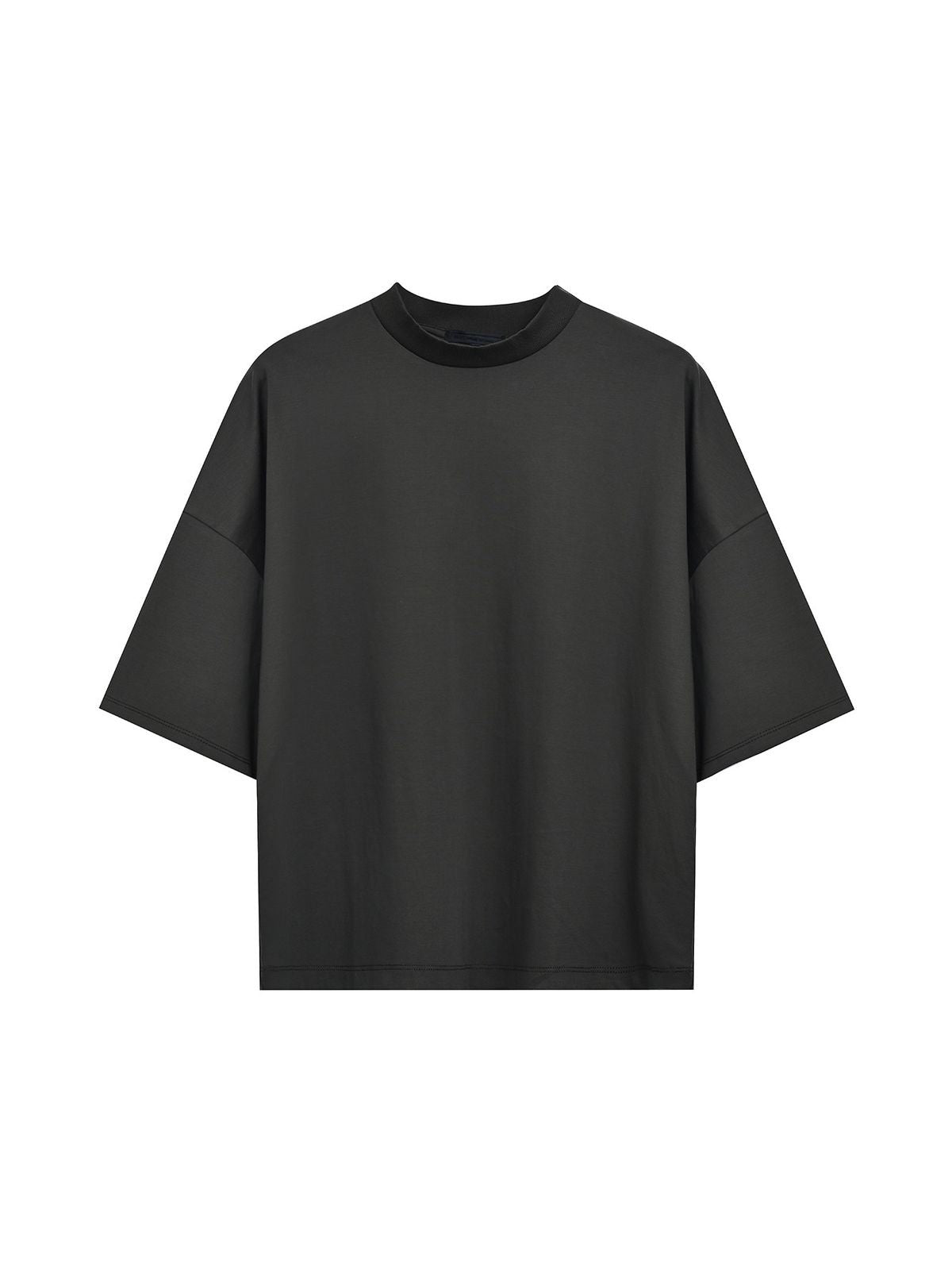 Roolrren Homme Boxy Mercerized Pima Cotton T Shirt in Green