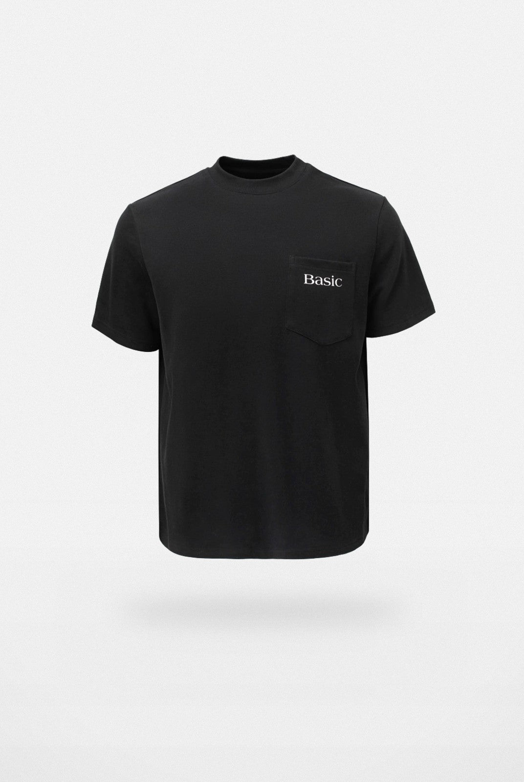 VLABMADE Heavyweight Distressed Print Pocket Tee in Black