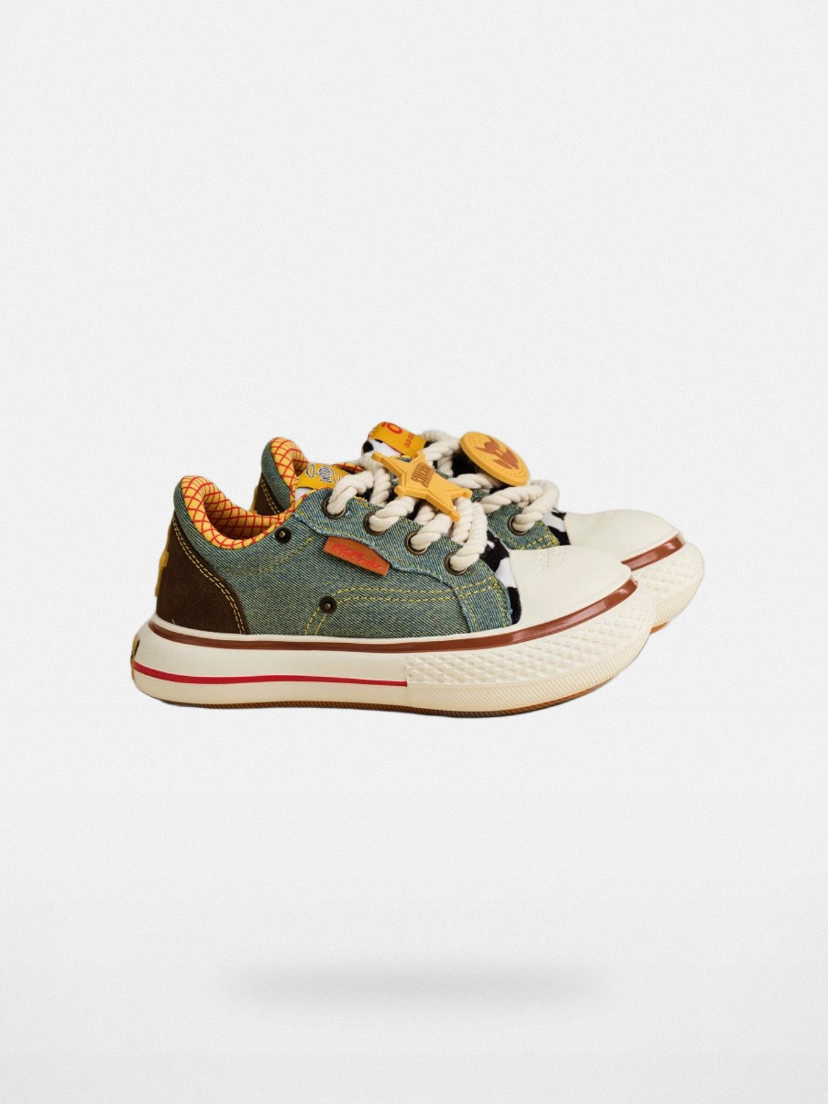 OLDORDER Toy Story Woody Denim Sneakers in Denim