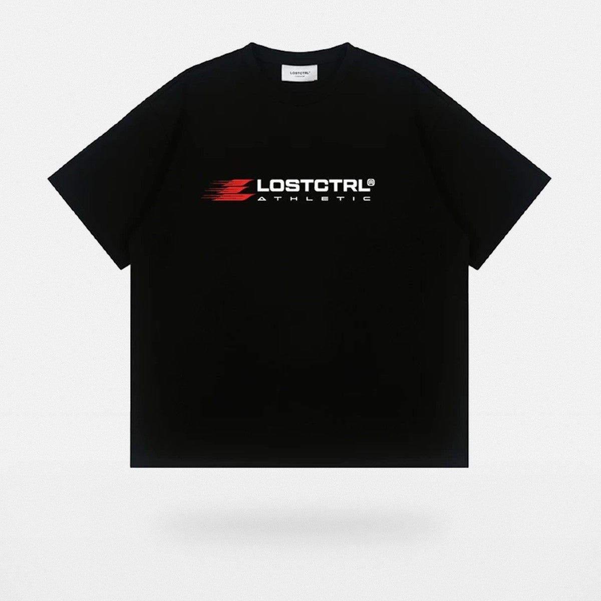 LOSTCTRL Heavyweight Cotton Logo T Shirt in Black