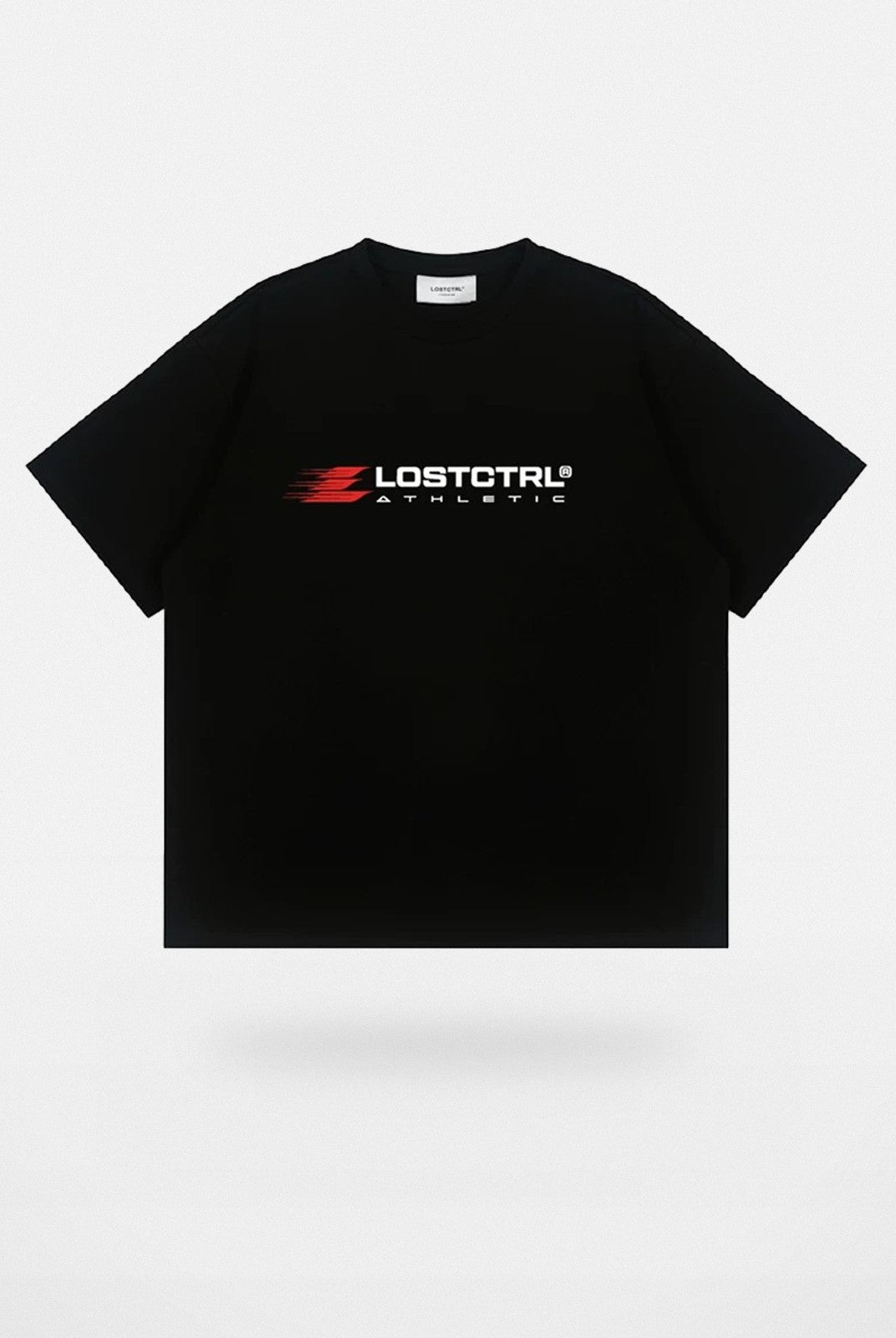 LOSTCTRL Heavyweight Cotton Logo T Shirt in Black