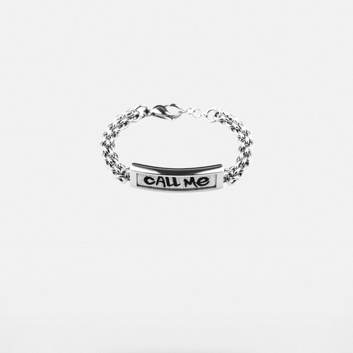 BLACKHEAD Call Me Steel Cuban Chain Bracelet in Silver