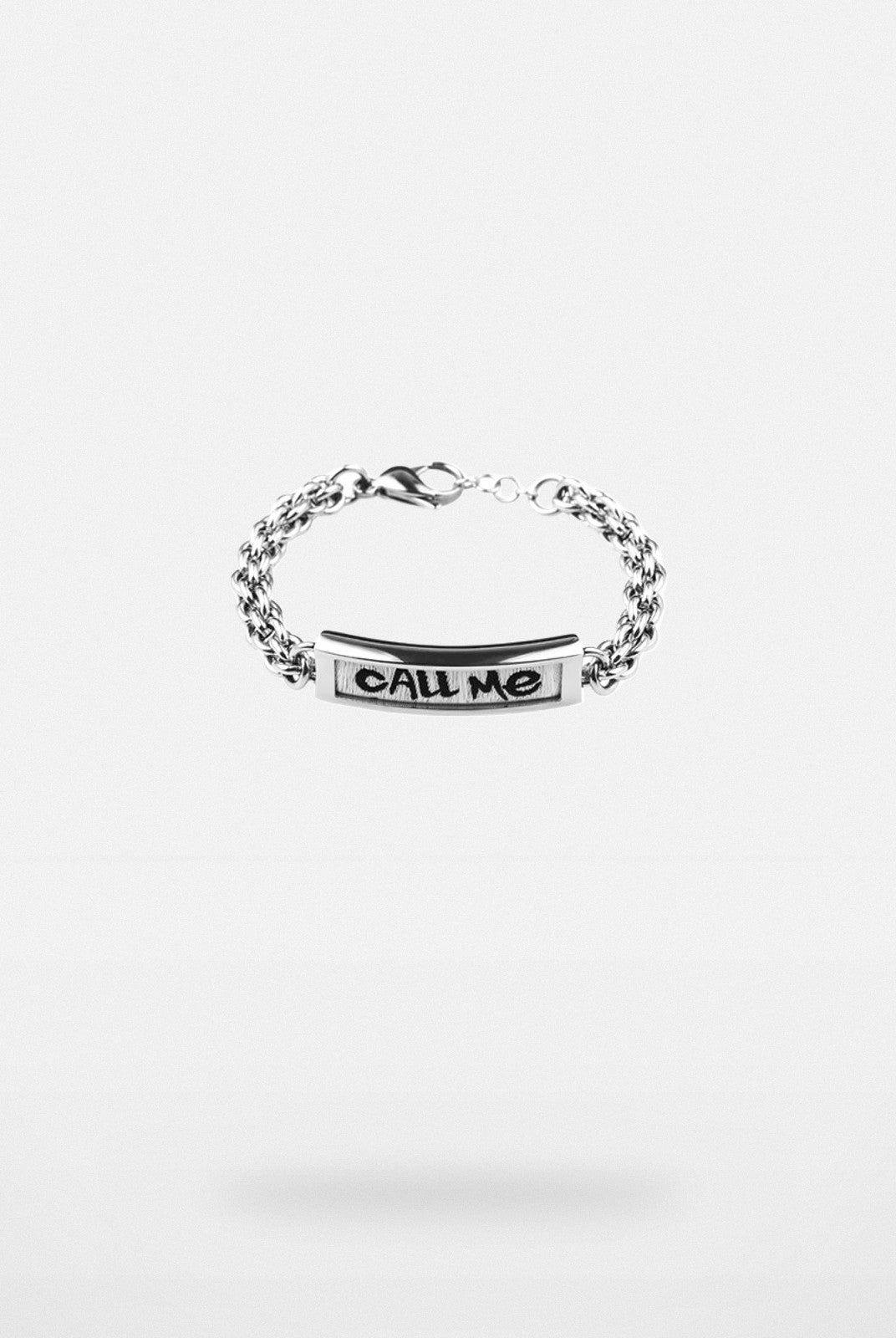 BLACKHEAD Call Me Steel Cuban Chain Bracelet in Silver