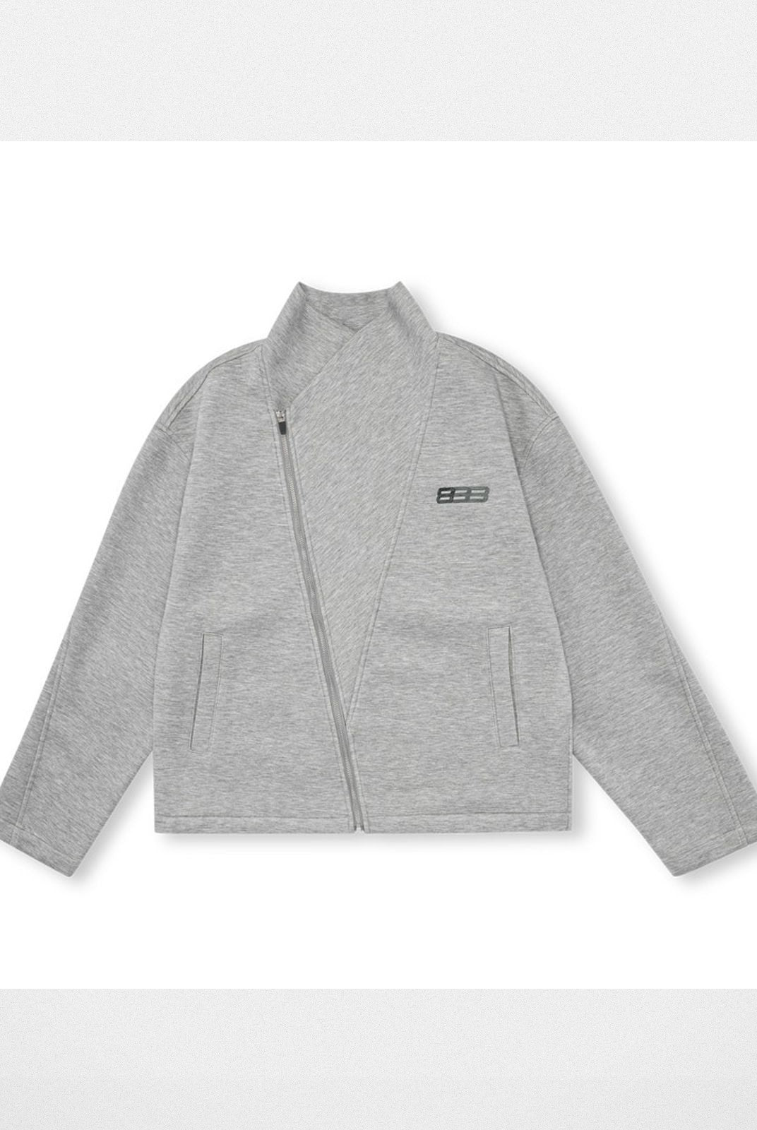 FPA Bias Cut High Neck Jacket in Gray