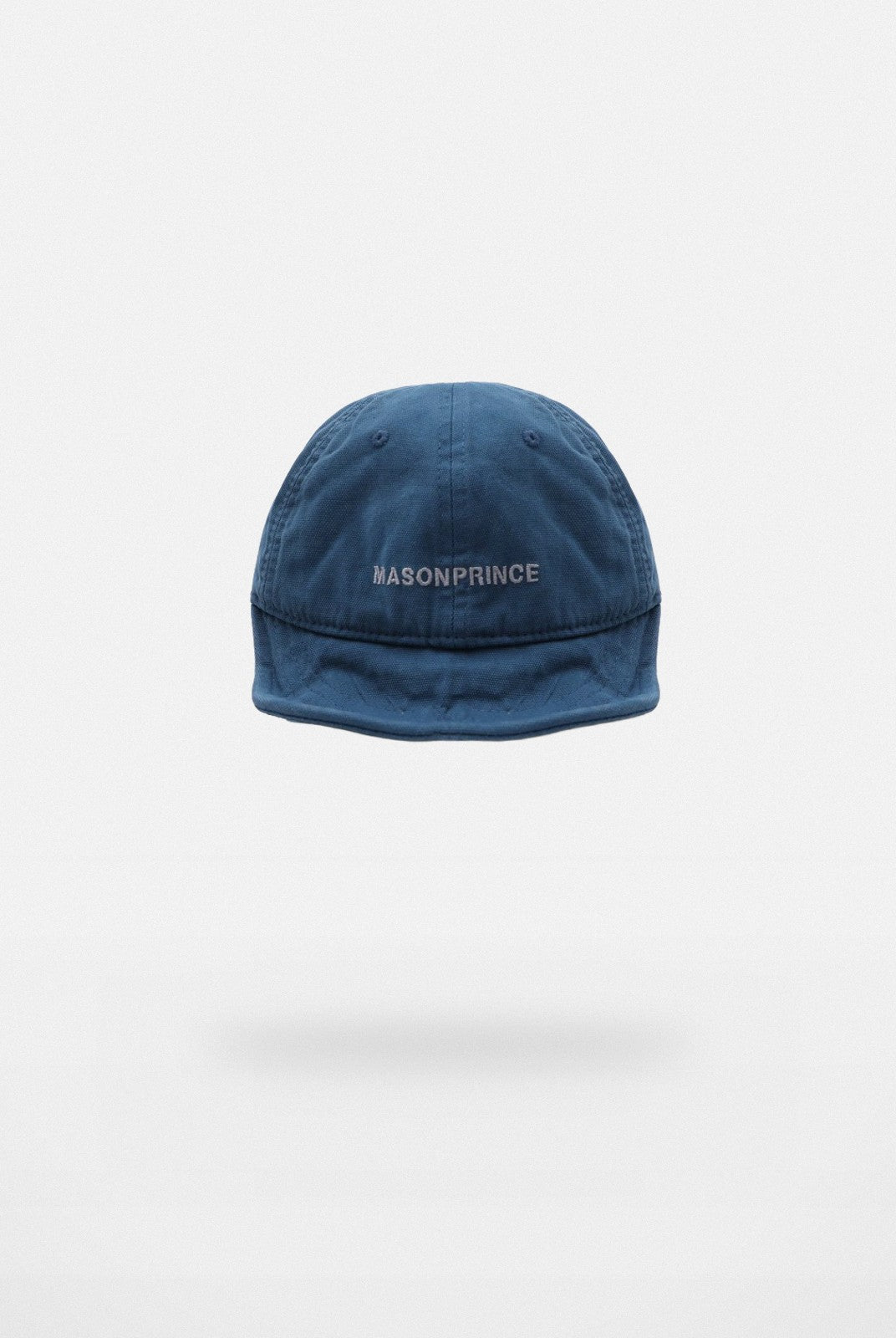 MASONPRINCE Twisted Design Flat Top Cap in Navy Blue