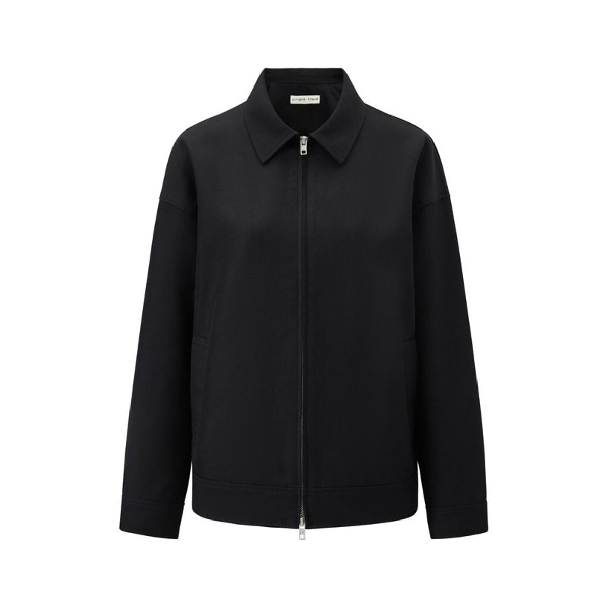 Alright then Oversized Harrington Jacket in Black