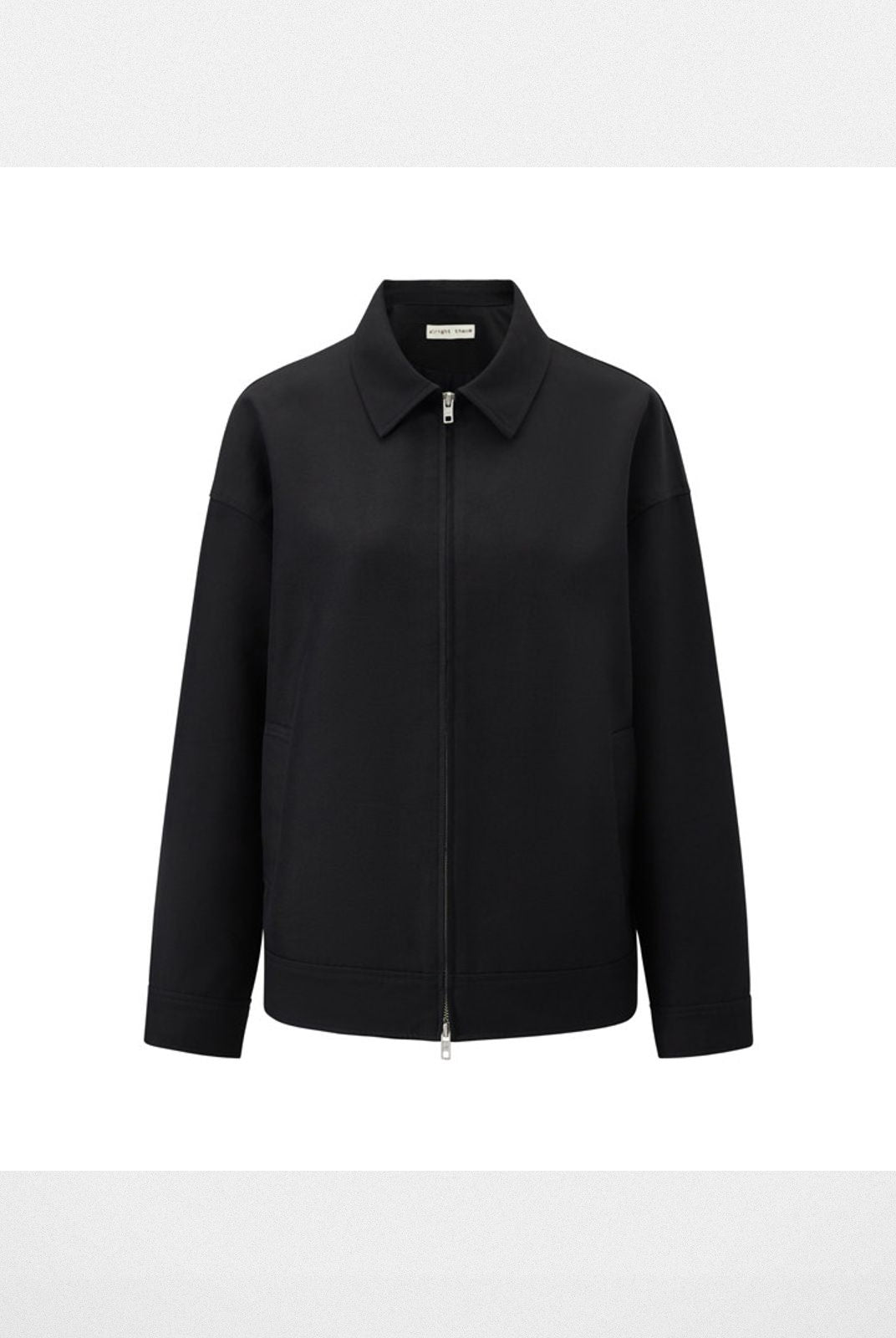 Alright then Oversized Harrington Jacket in Black