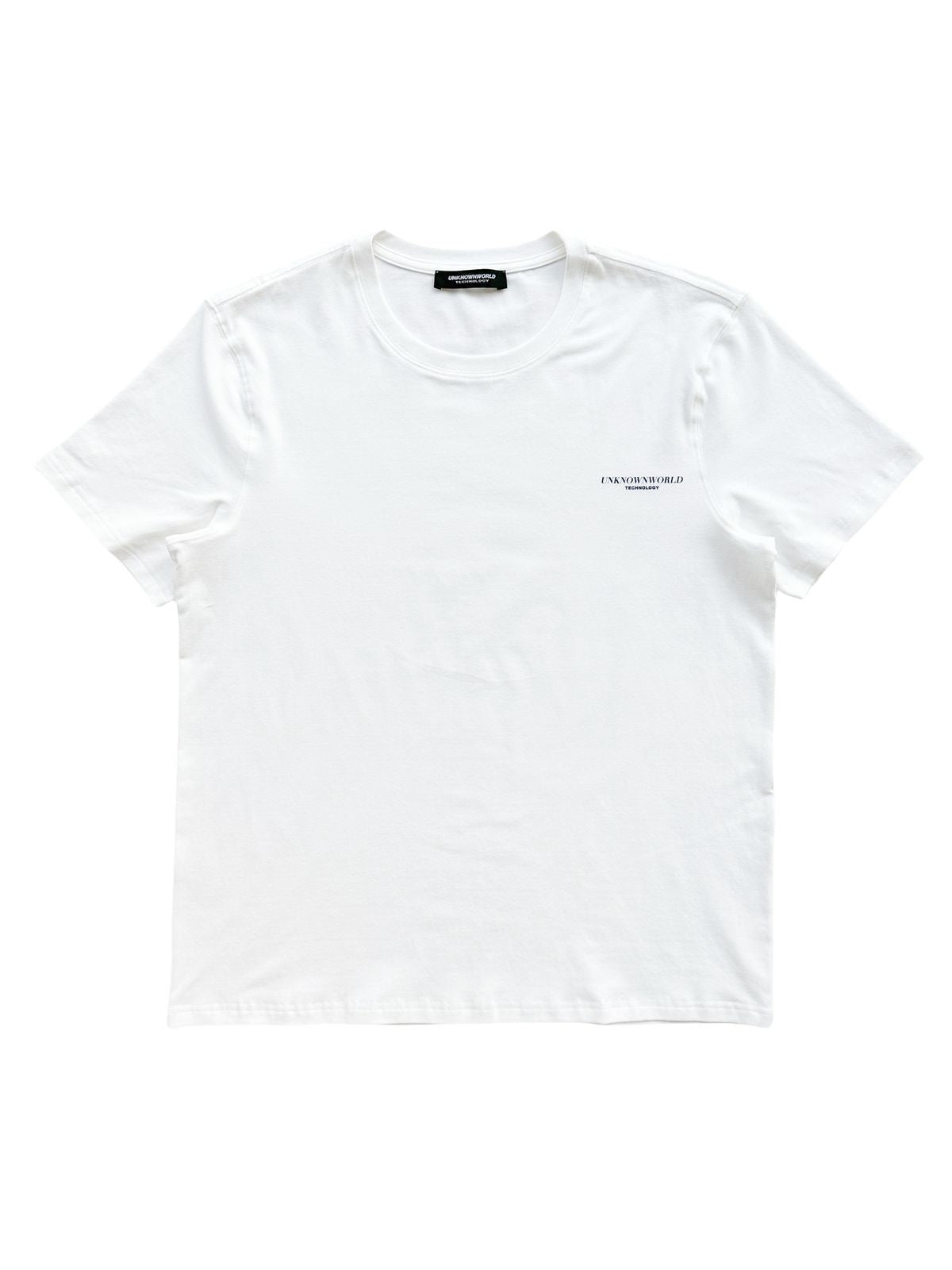 UNKNOWNWORLD Small Logo Cotton T Shirt in White