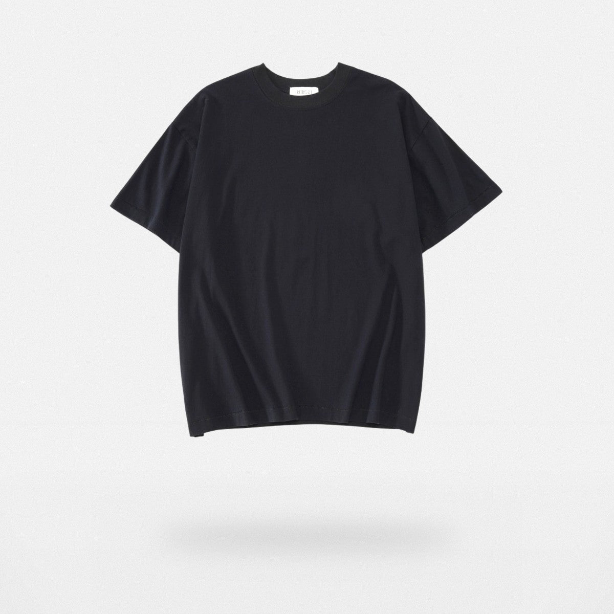 Retro 21 Tubular Knit Brushed Cotton T Shirt in Black