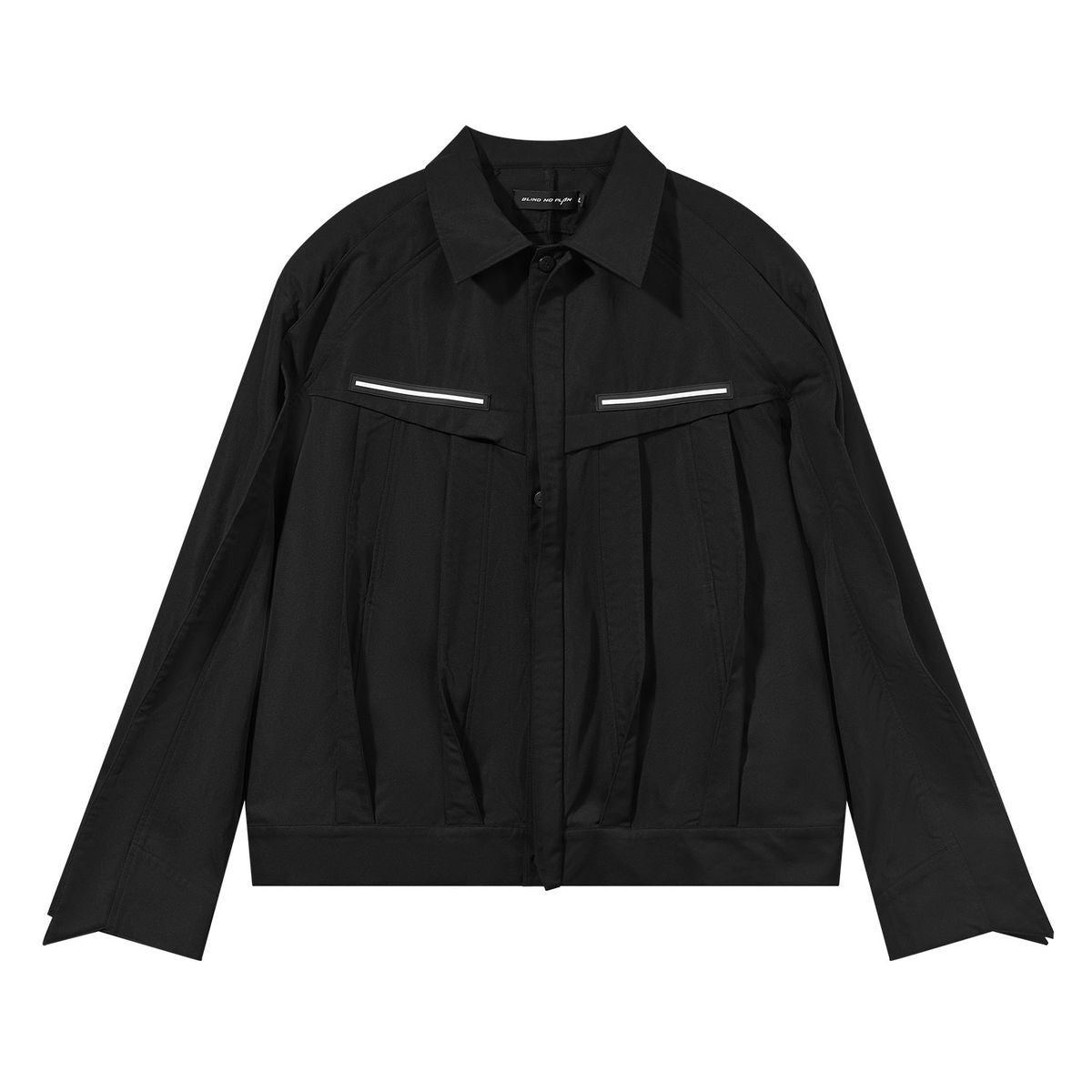 BLINDNOPLAN 3D Pleated Panel Jacket in Black