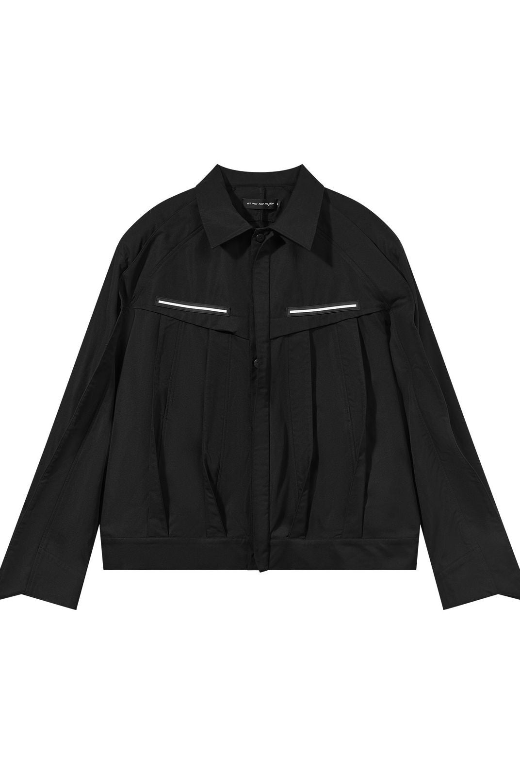 BLINDNOPLAN 3D Pleated Panel Jacket in Black