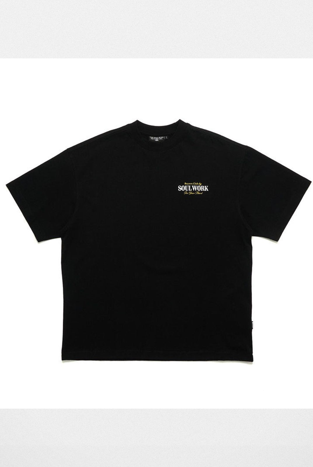 SWFI Heavyweight Cotton Logo T Shirt in Black