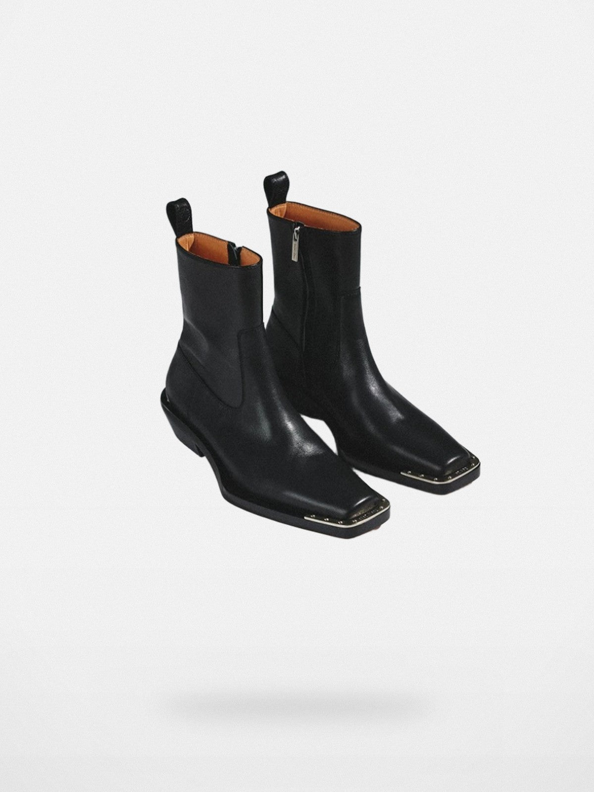 SOD Metal Toe Square Chelsea Boots in Black
