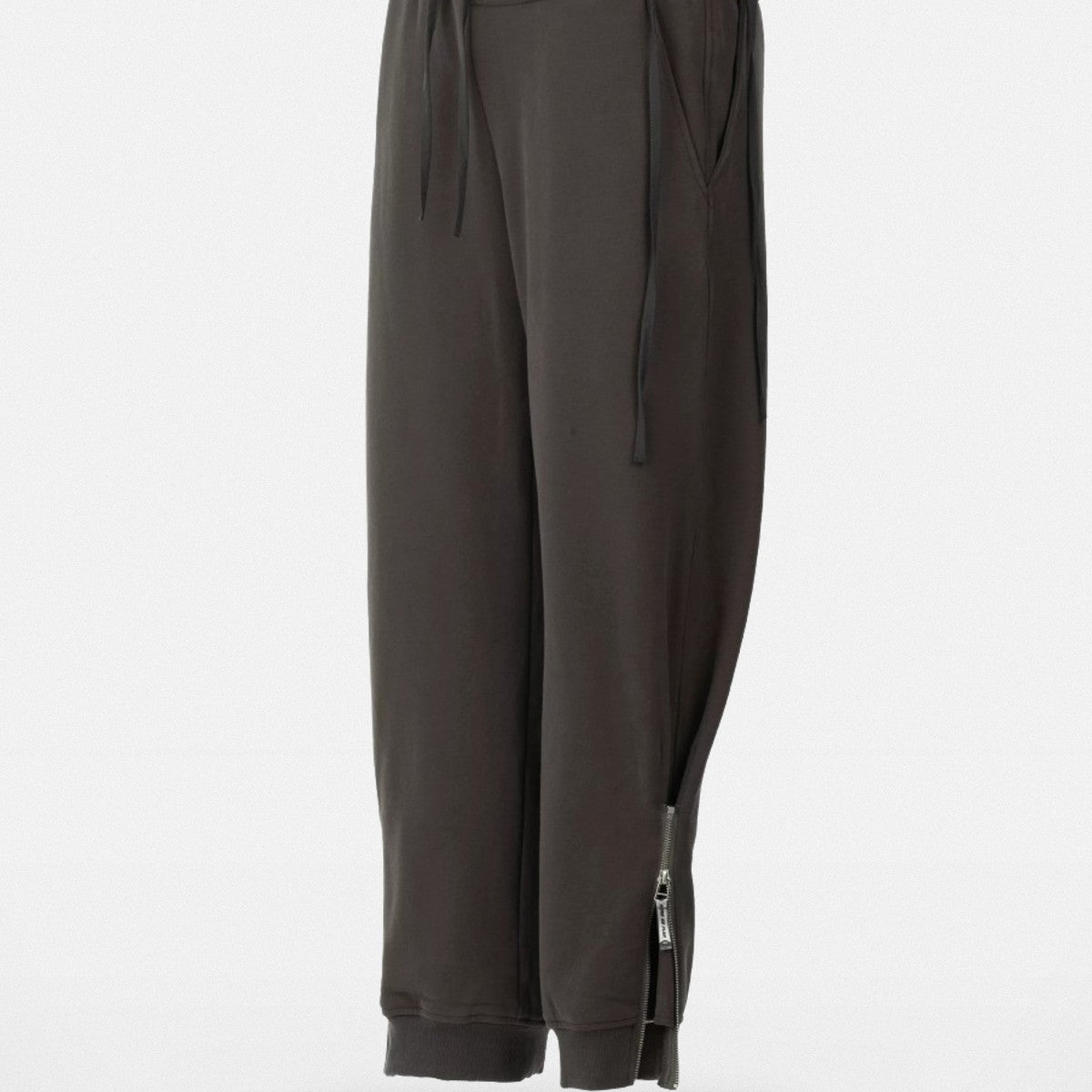 BLINDNOPLAN Zipper Detail Cotton Joggers in Gray