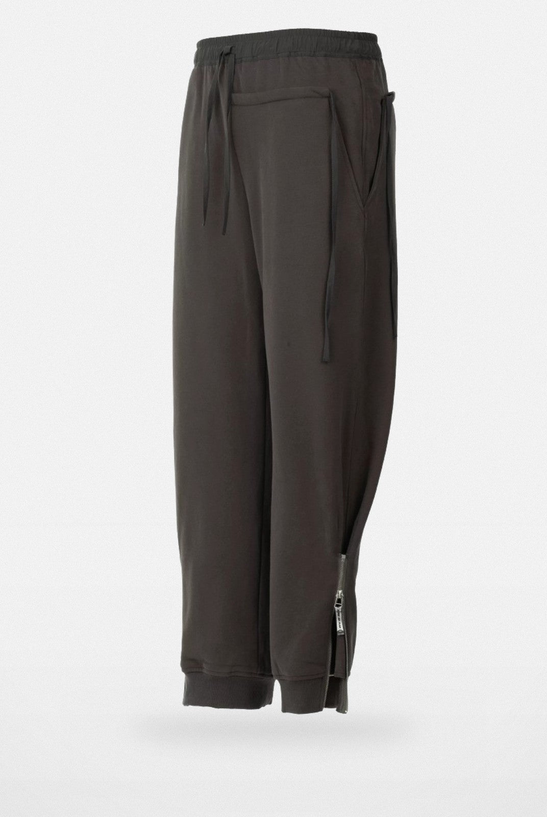 BLINDNOPLAN Zipper Detail Cotton Joggers in Gray