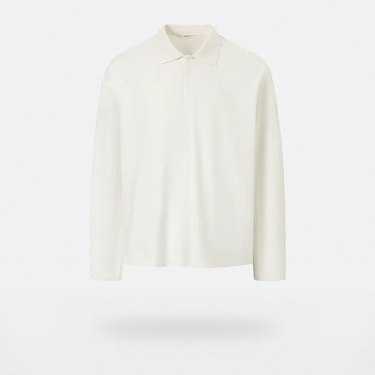 ROYA Long Staple Cotton Polo Shirt in White
