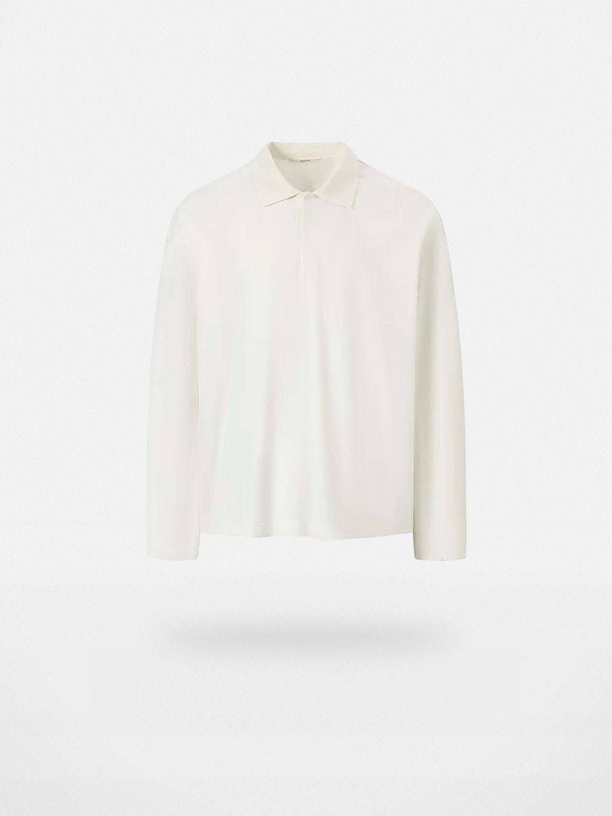 ROYA Long Staple Cotton Polo Shirt in White
