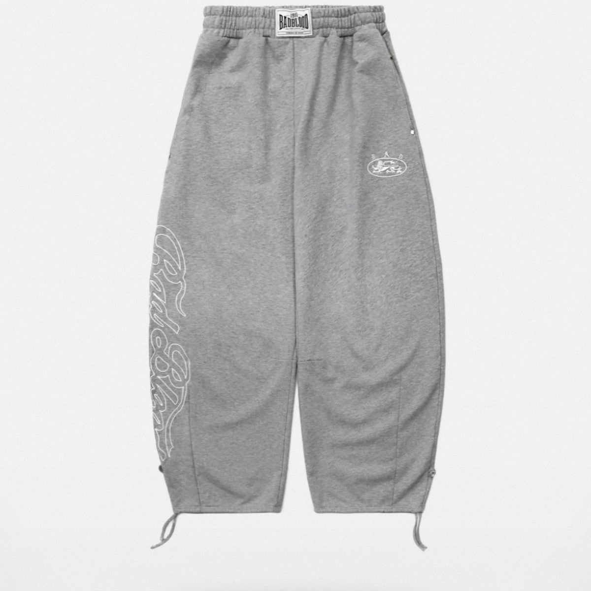 BADSEED 2 Way Curved Leg Joggers in Gray