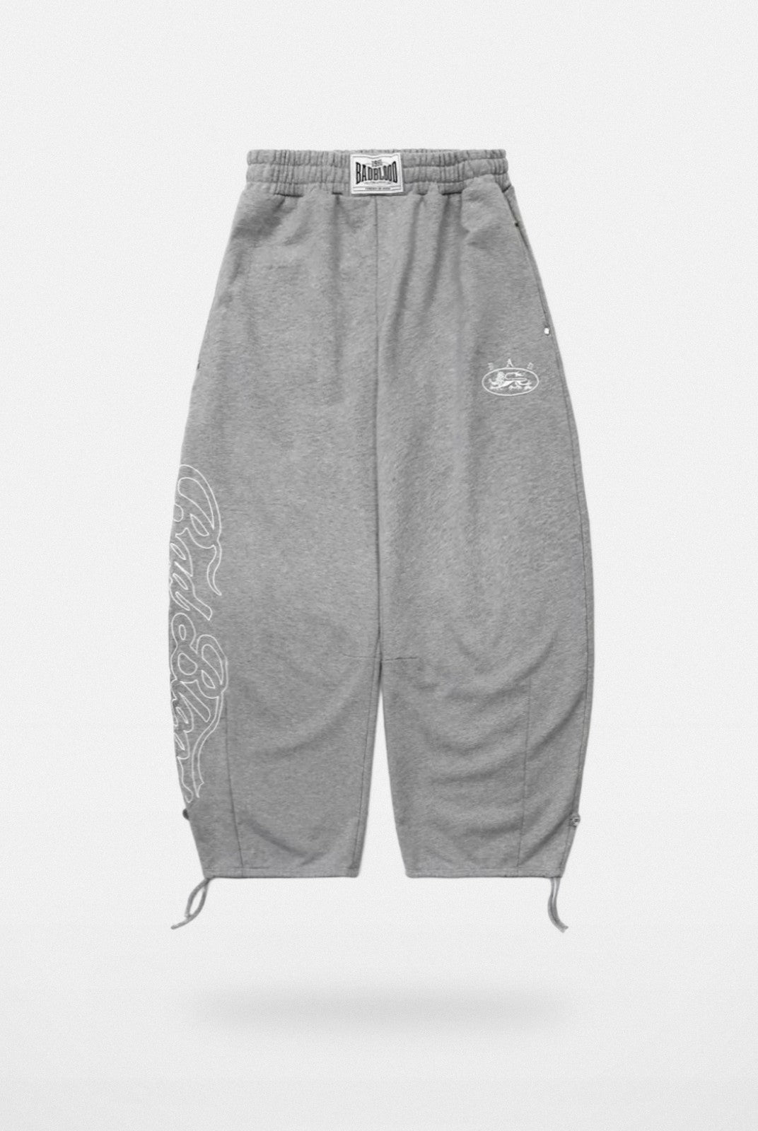 BADSEED 2 Way Curved Leg Joggers in Gray