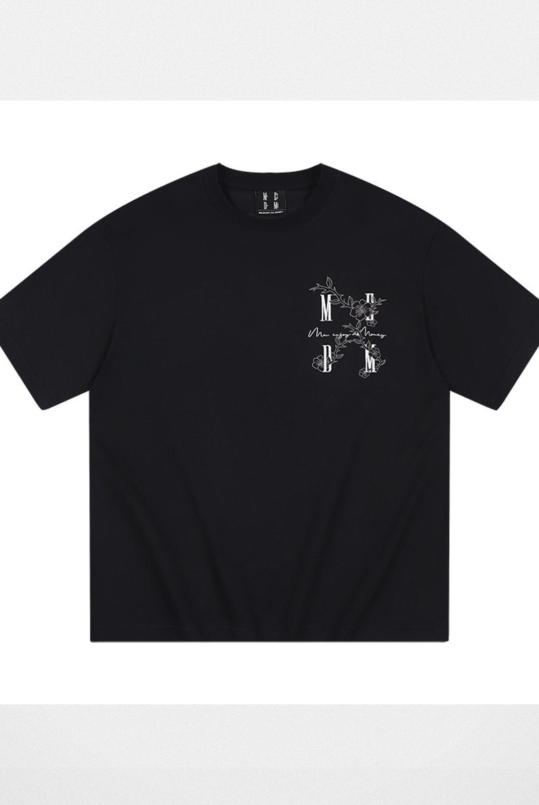 MEDM Sorona Cooling Floral T Shirt in Black