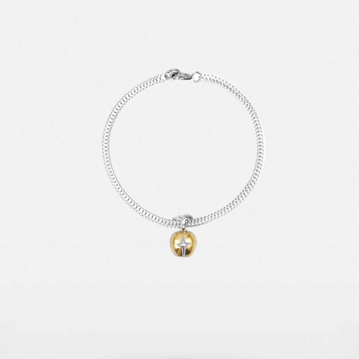 BLACKHEAD Two Tone Star Pendant Bracelet in Silver