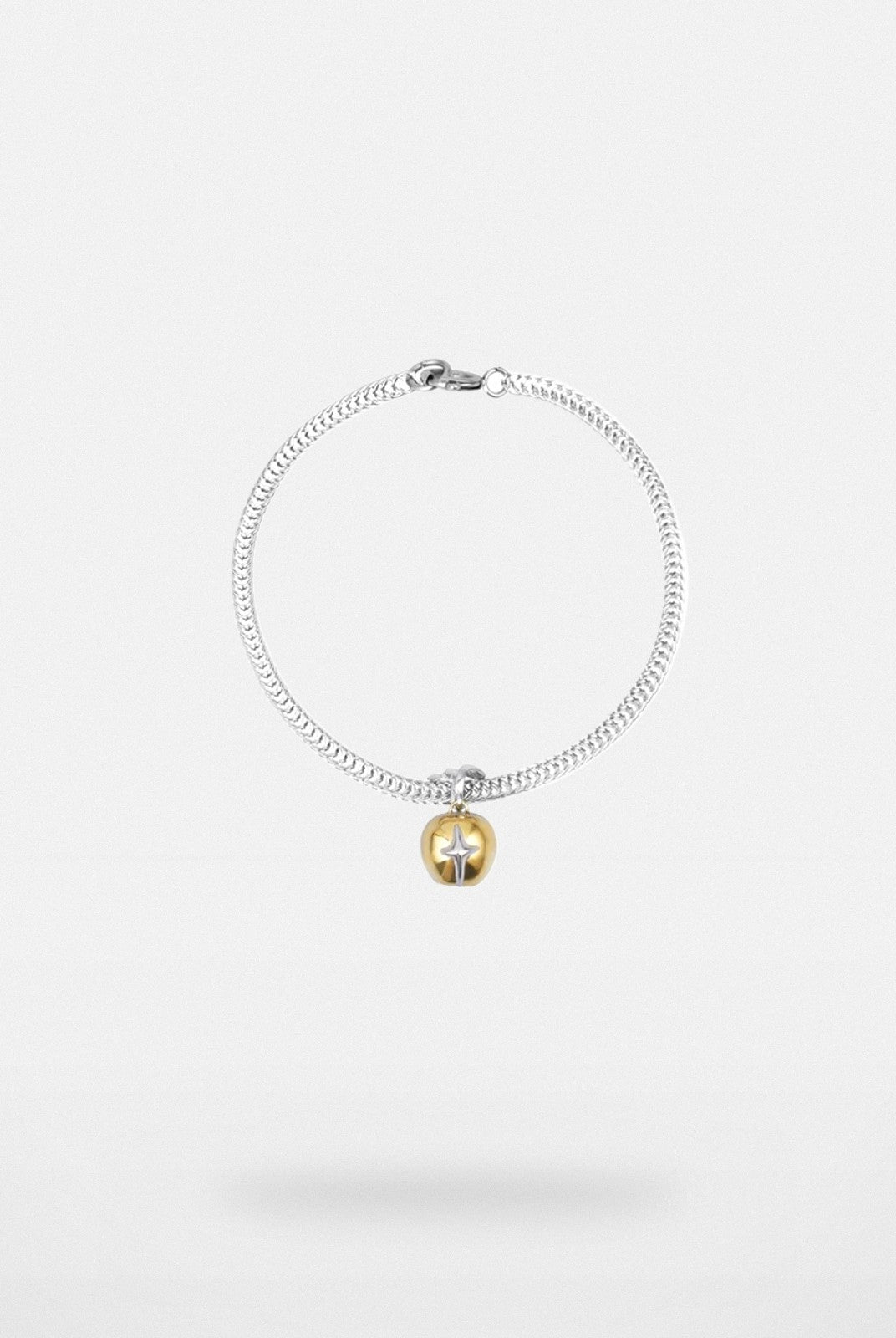 BLACKHEAD Two Tone Star Pendant Bracelet in Silver