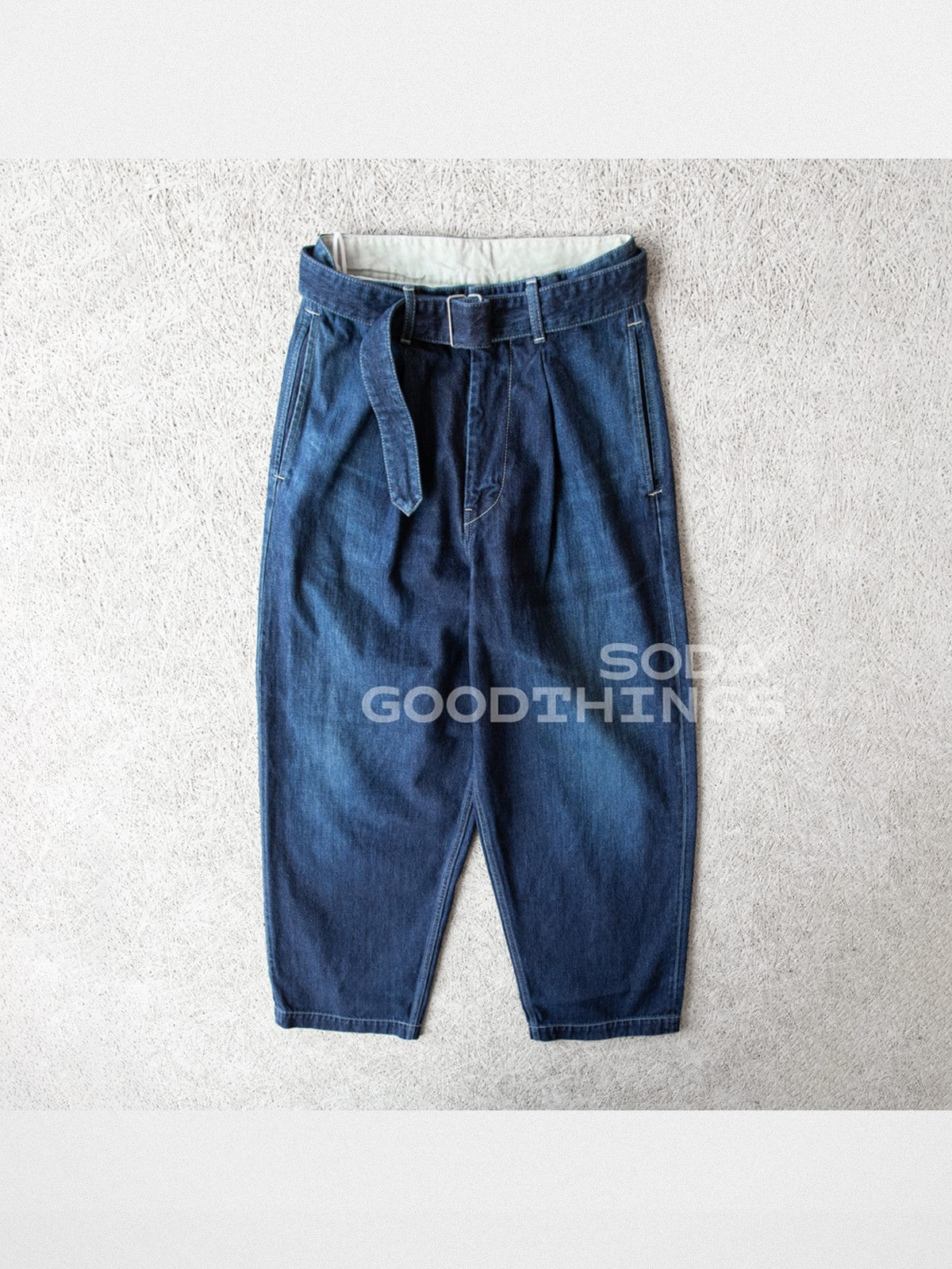 Soda Belted Japanese Selvedge Jeans in INDIGO【DARK】26SS