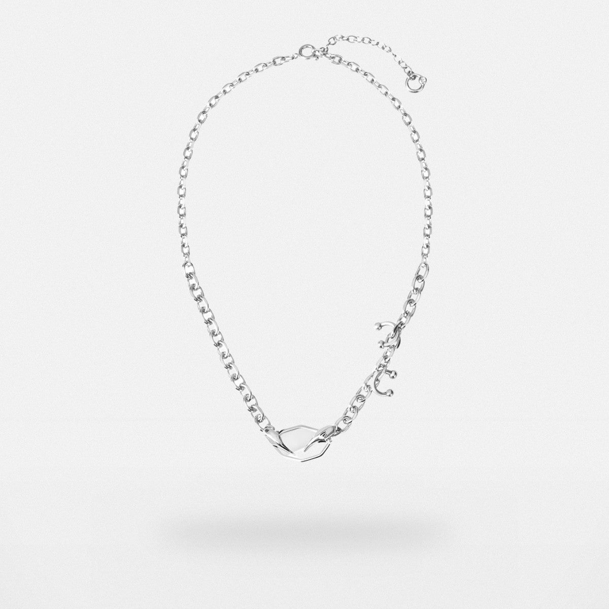 BLACKHEAD Panic Mirror Pendant Necklace in Silver