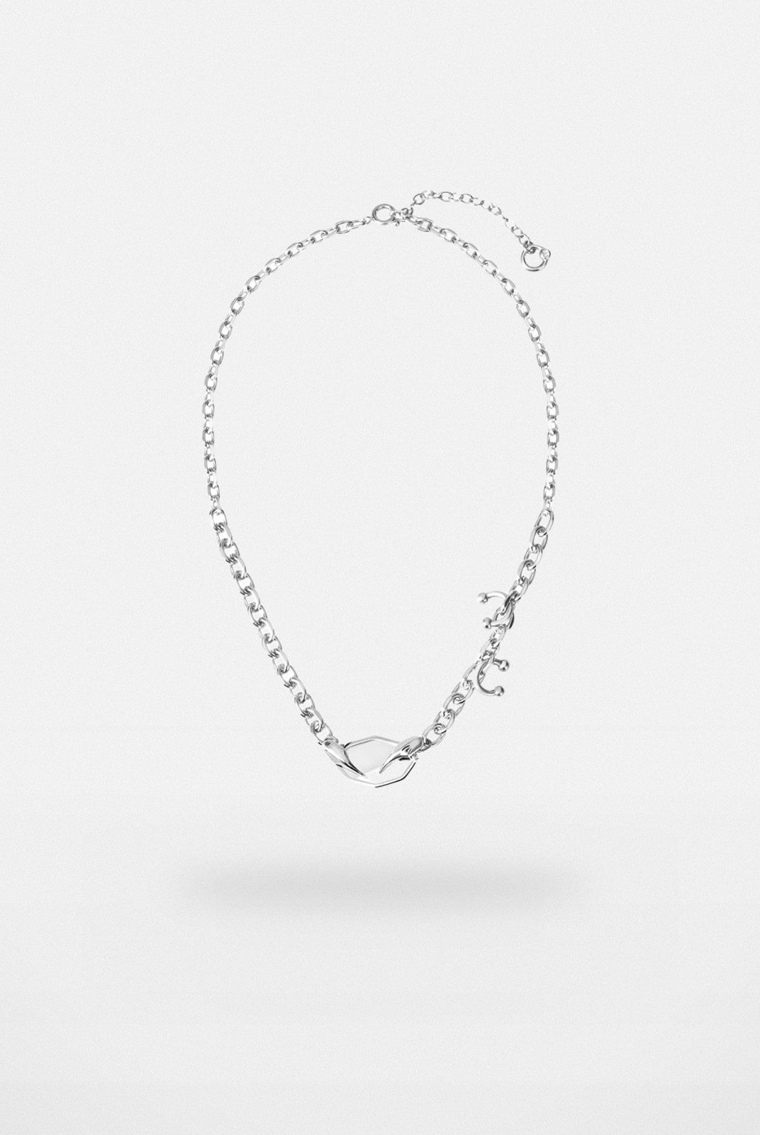 BLACKHEAD Panic Mirror Pendant Necklace in Silver