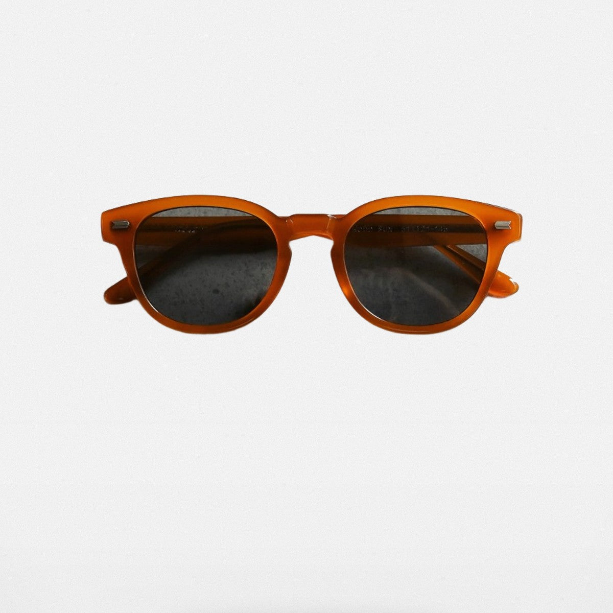 FUTURE UPDATE Caramel Oval Sunglasses in Orange