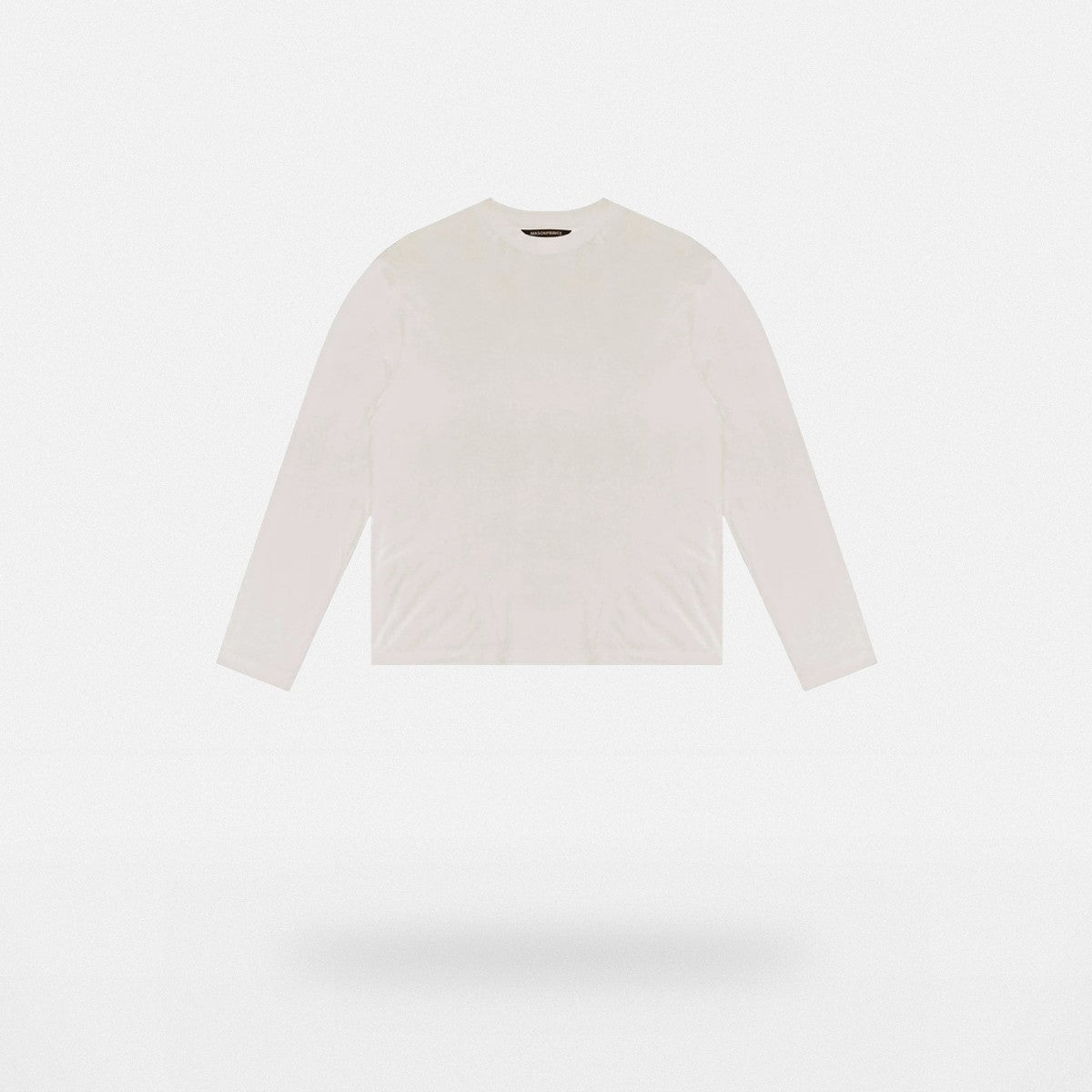 MASONPRINCE Lightweight Cotton Long Sleeve Tee in White