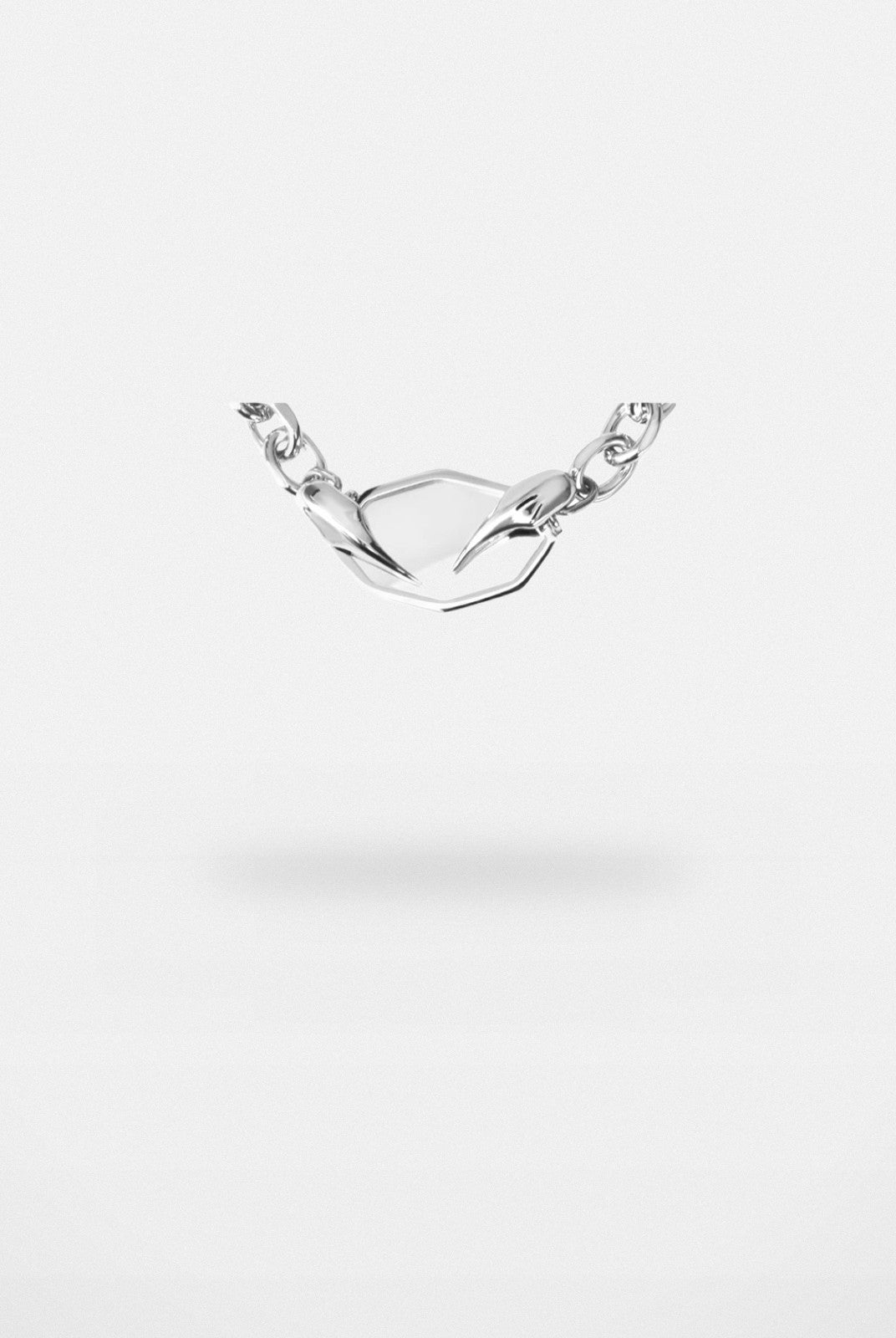 BLACKHEAD Panic Mirror Pendant Necklace in Silver