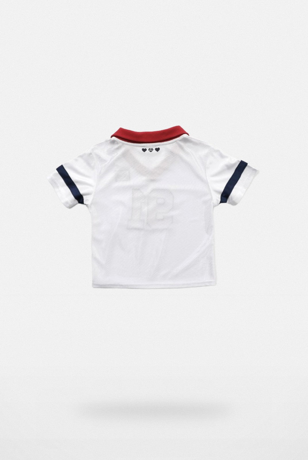 BADSEED Cropped Graphic Baseball Jersey in White