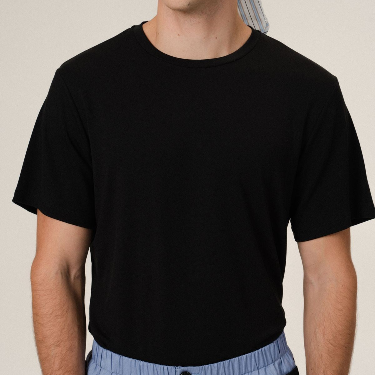 Retro 21 Liquid Ammonia Cotton T Shirt in Black - On Model
