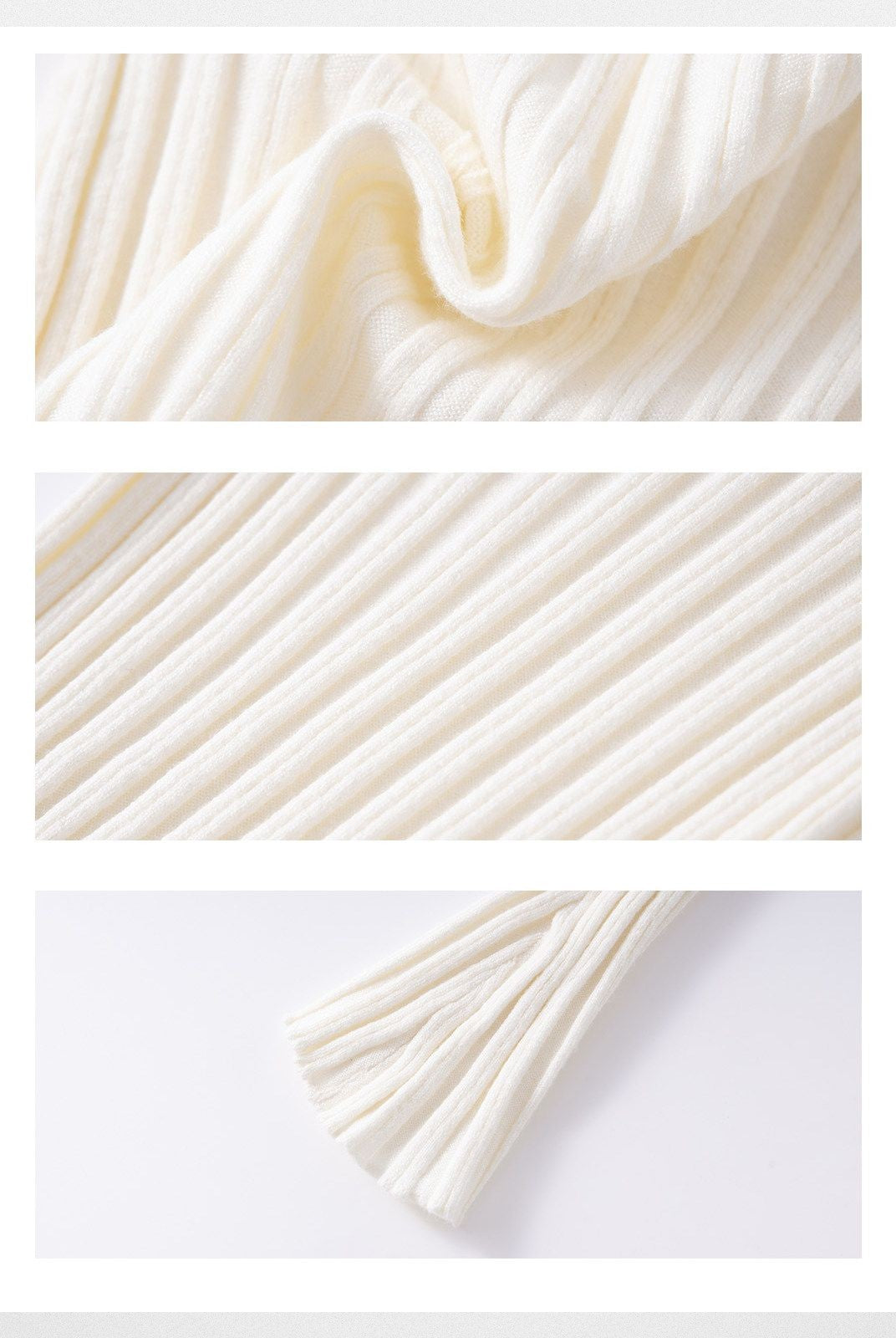 ARISEISM Wide Ribbed Square Neck Top in White